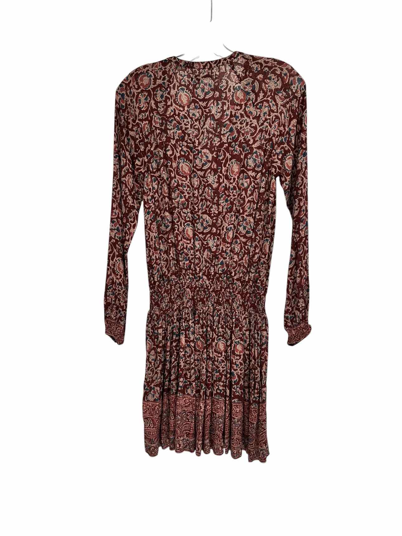 Faherty Burgundy Montara Dress Size XS