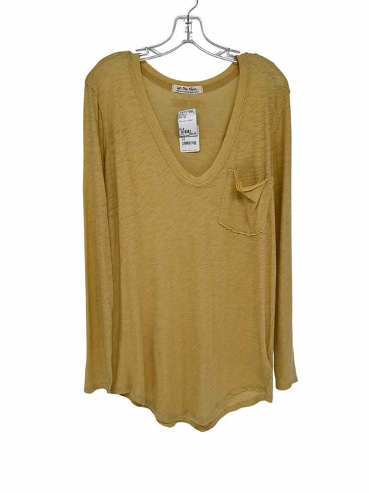 We The Free Yellow Size M Long Sleeve Top **NEW**