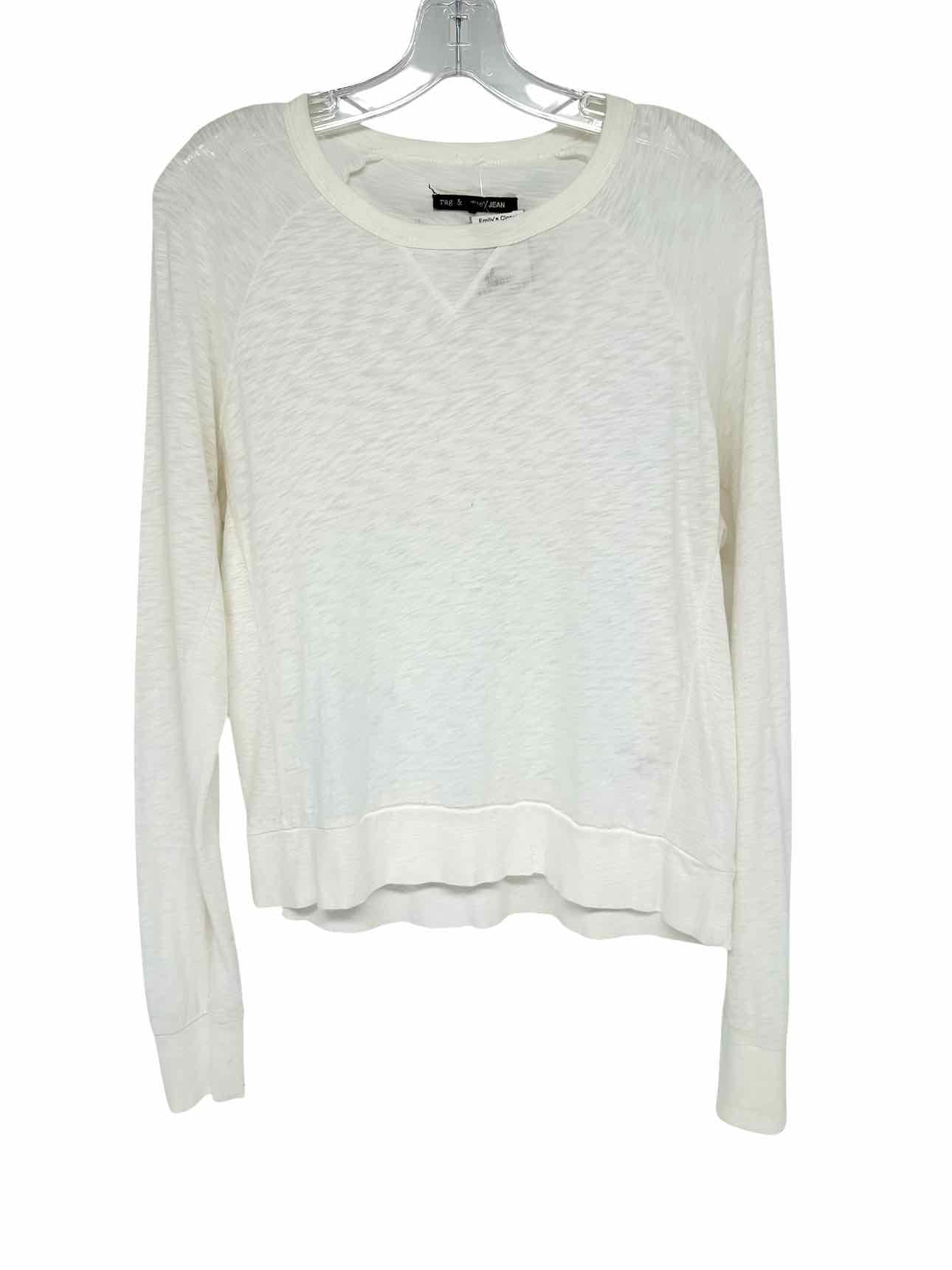 Rag & Bone Off-White Long Sleeve Top Size S