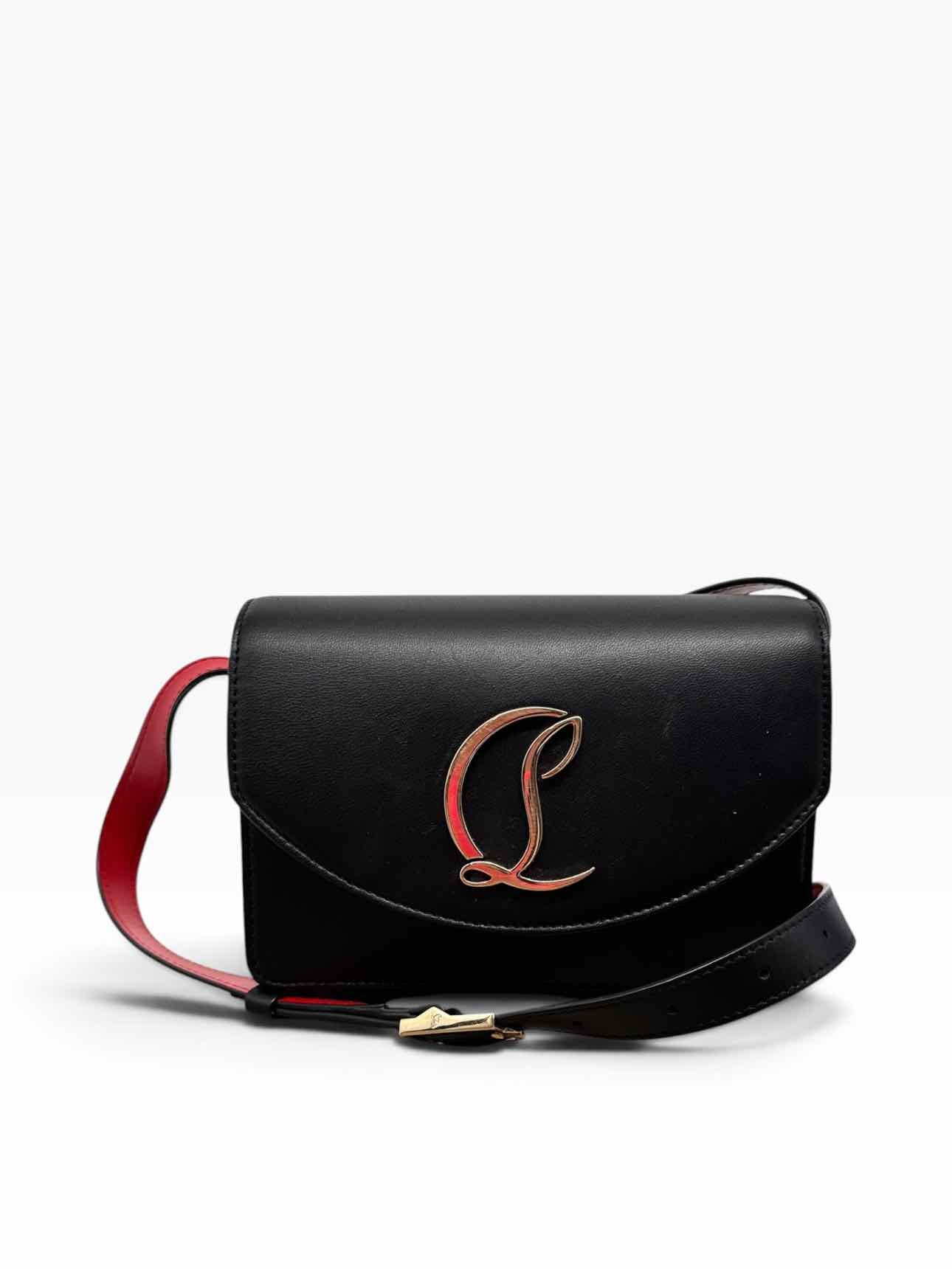 Christian Louboutin Loubi54 Black Leather Crossbody