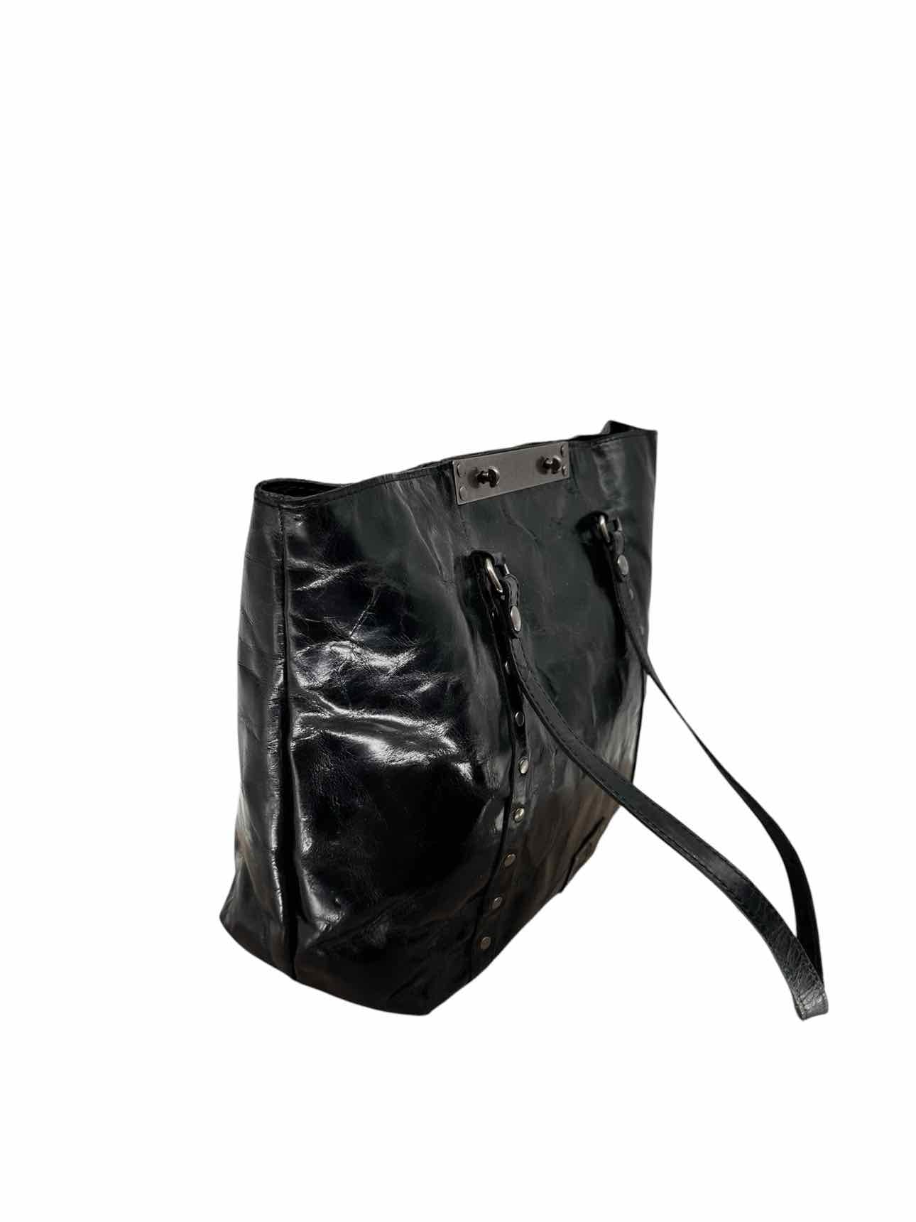 Patricia Nash Benvenuto Distressed Tote Black Leather Tote