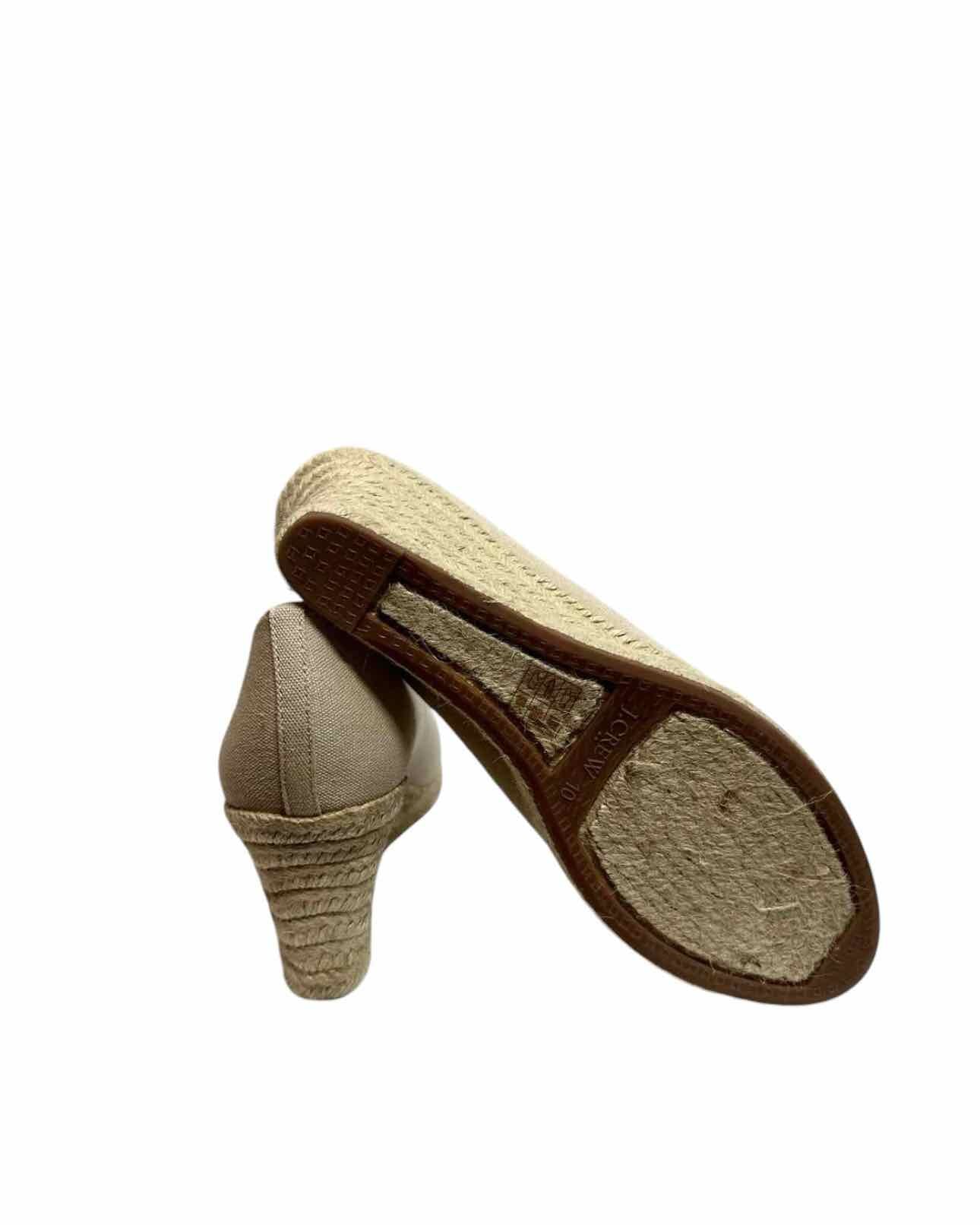 J. Crew Beige Wedge Espadrilles **NEW**