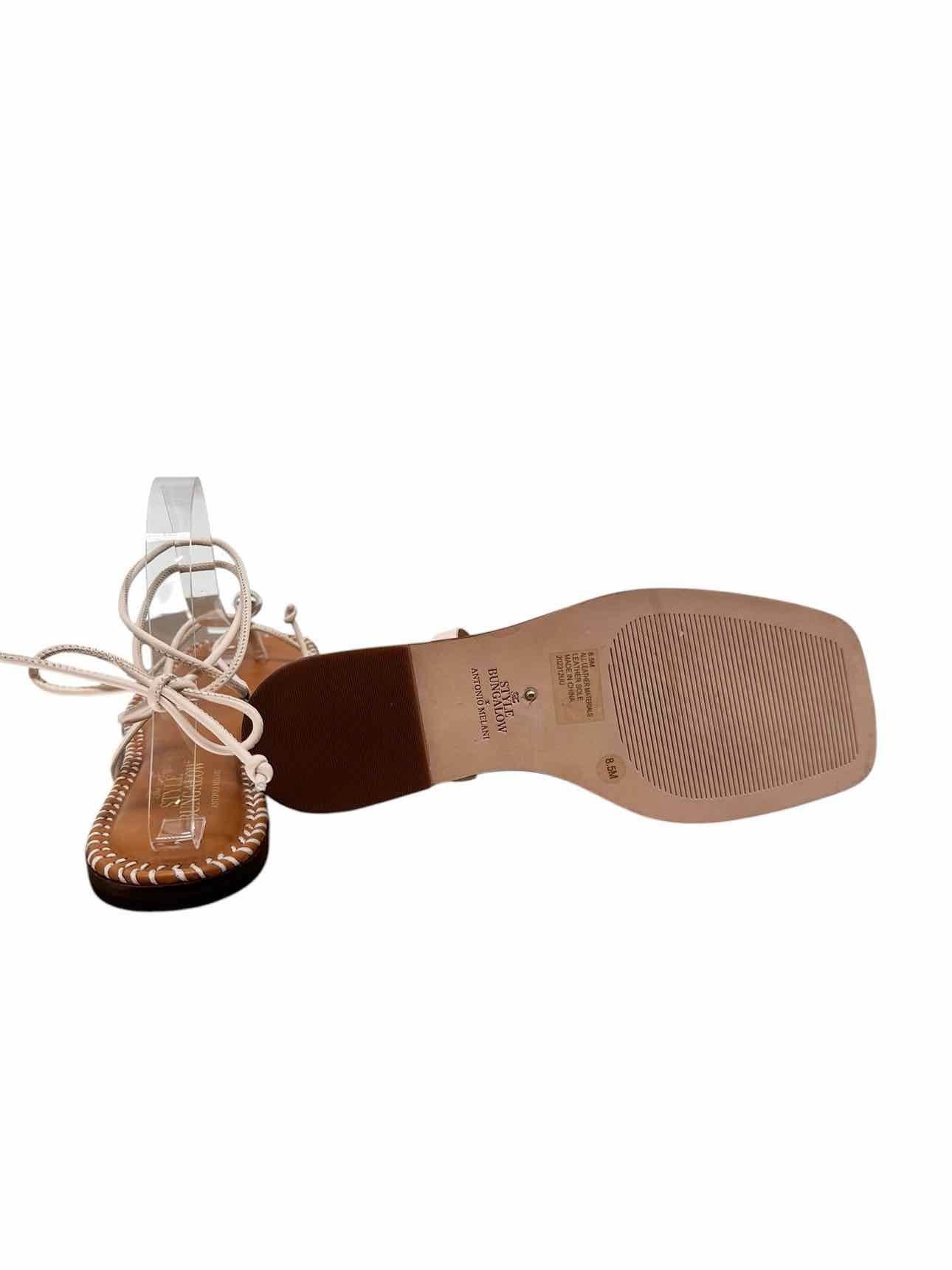 Antonio Melani The Style Bungalow Clarke Wrap Sandal Off-white Shoe Size 8.5 **NEW**