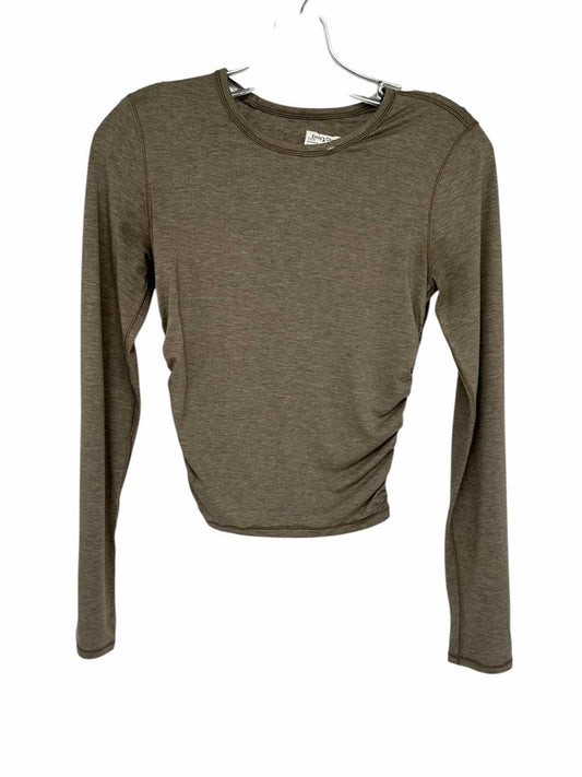 Lululemon Taupe Long Sleeve Crop Size 4