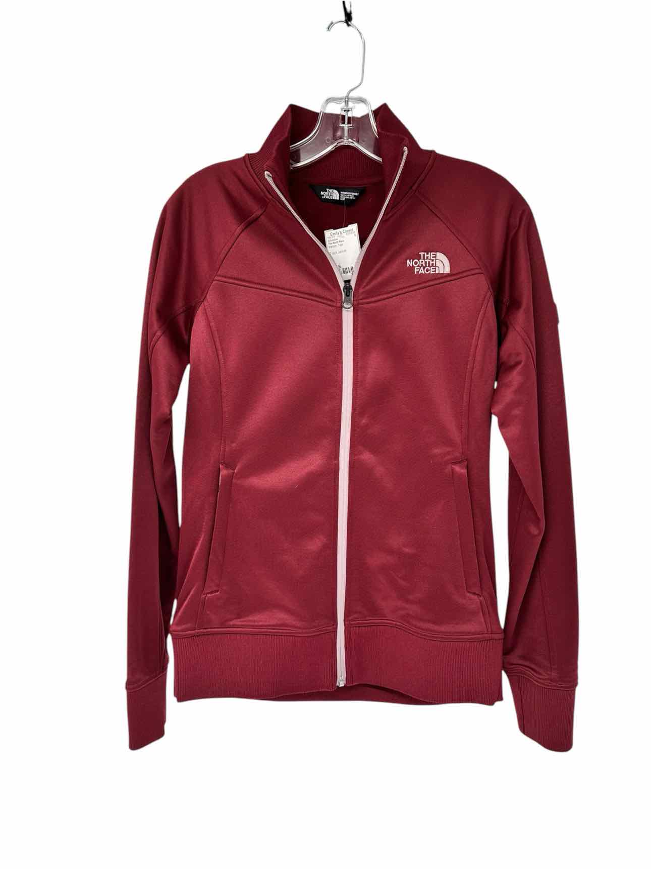 The North Face Maroon Track Jacket Size S