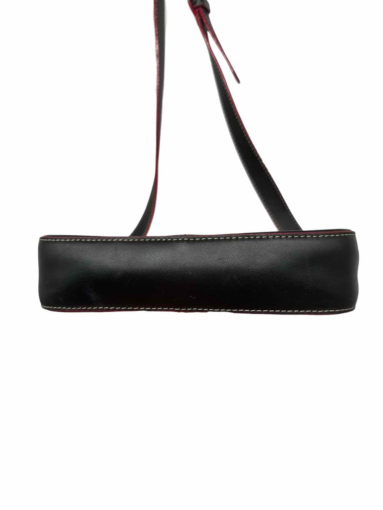 Lodis Black Leather Crossbody