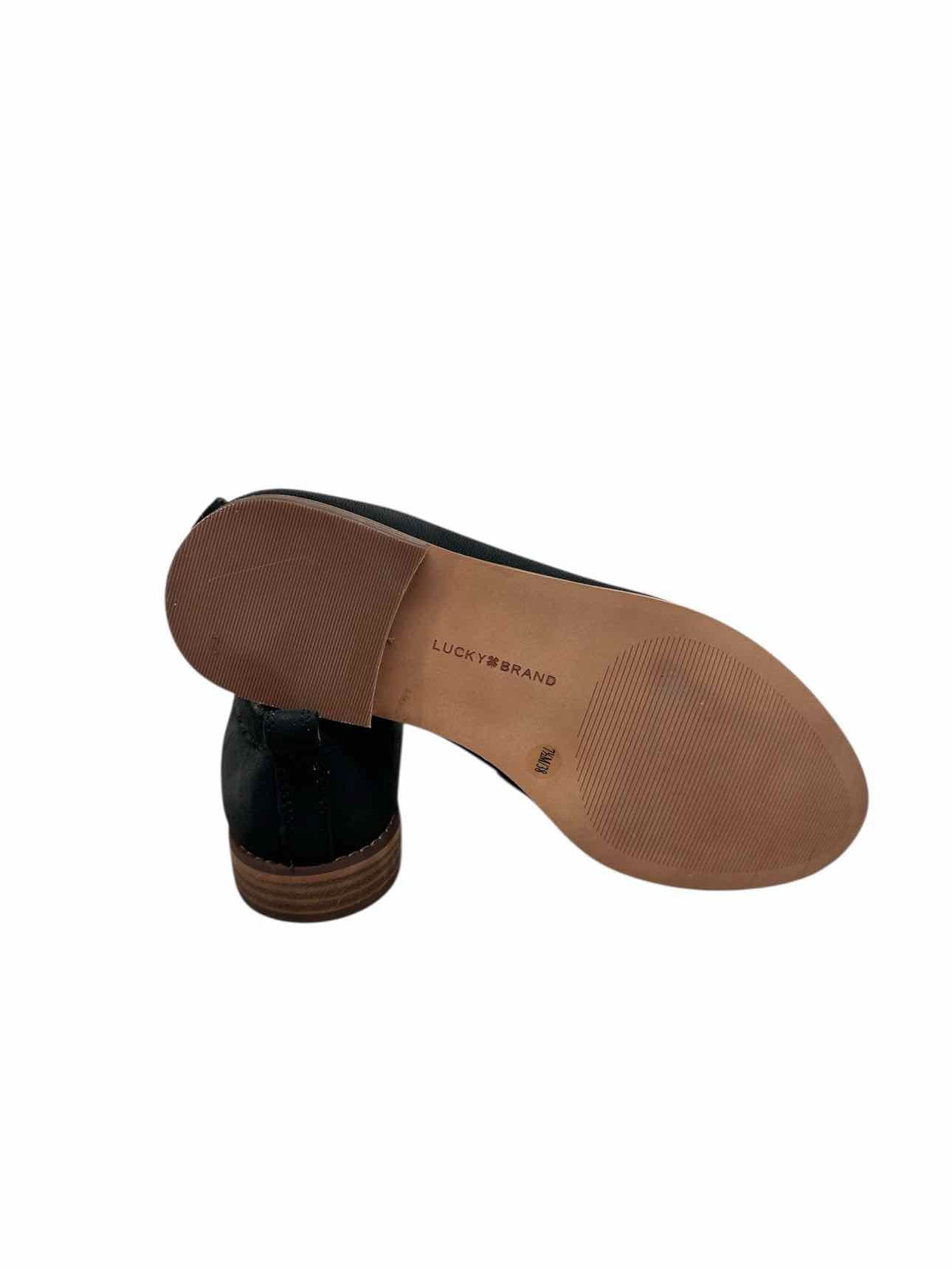 Lucky Brand Erlasida Black Loafers Shoe Size 7.5