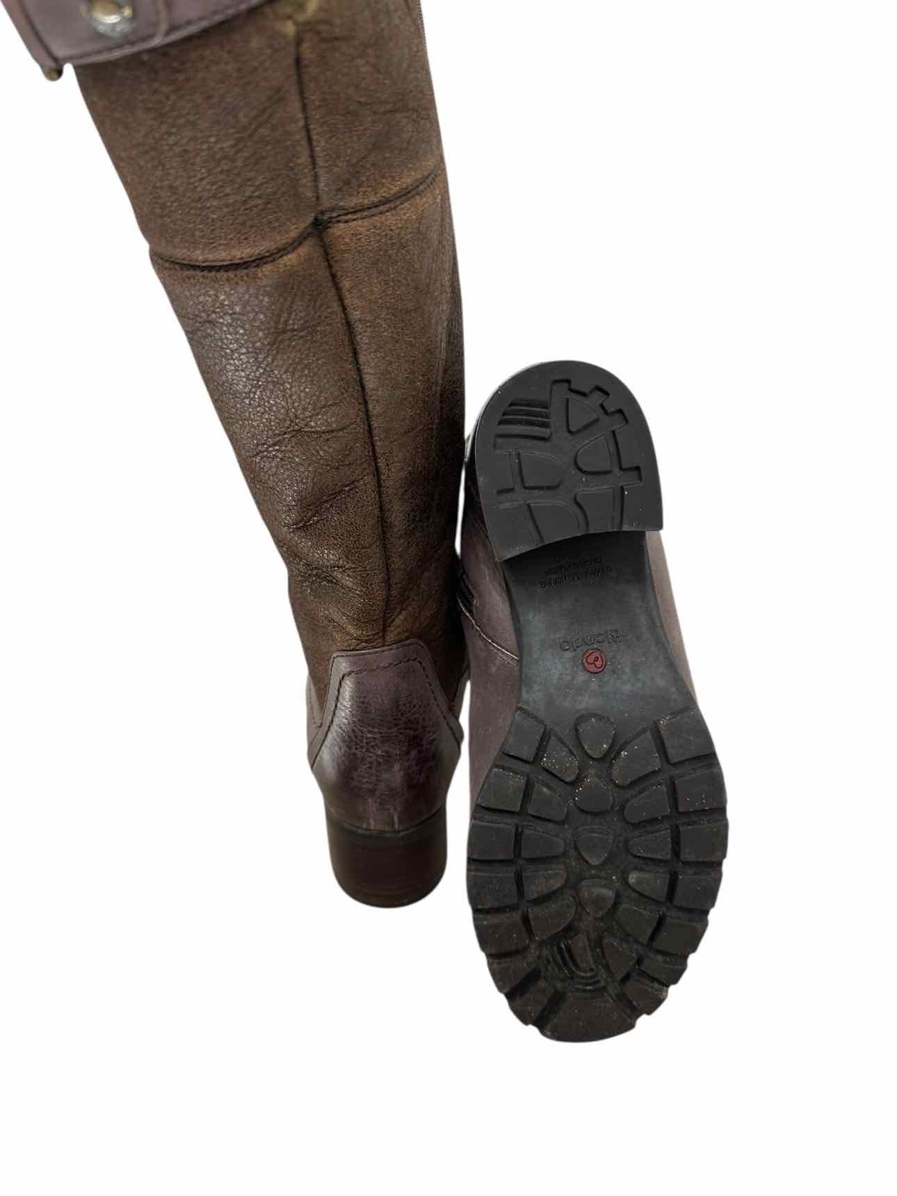 Biondo Taupe Tall Boots Shoe Size 7.5