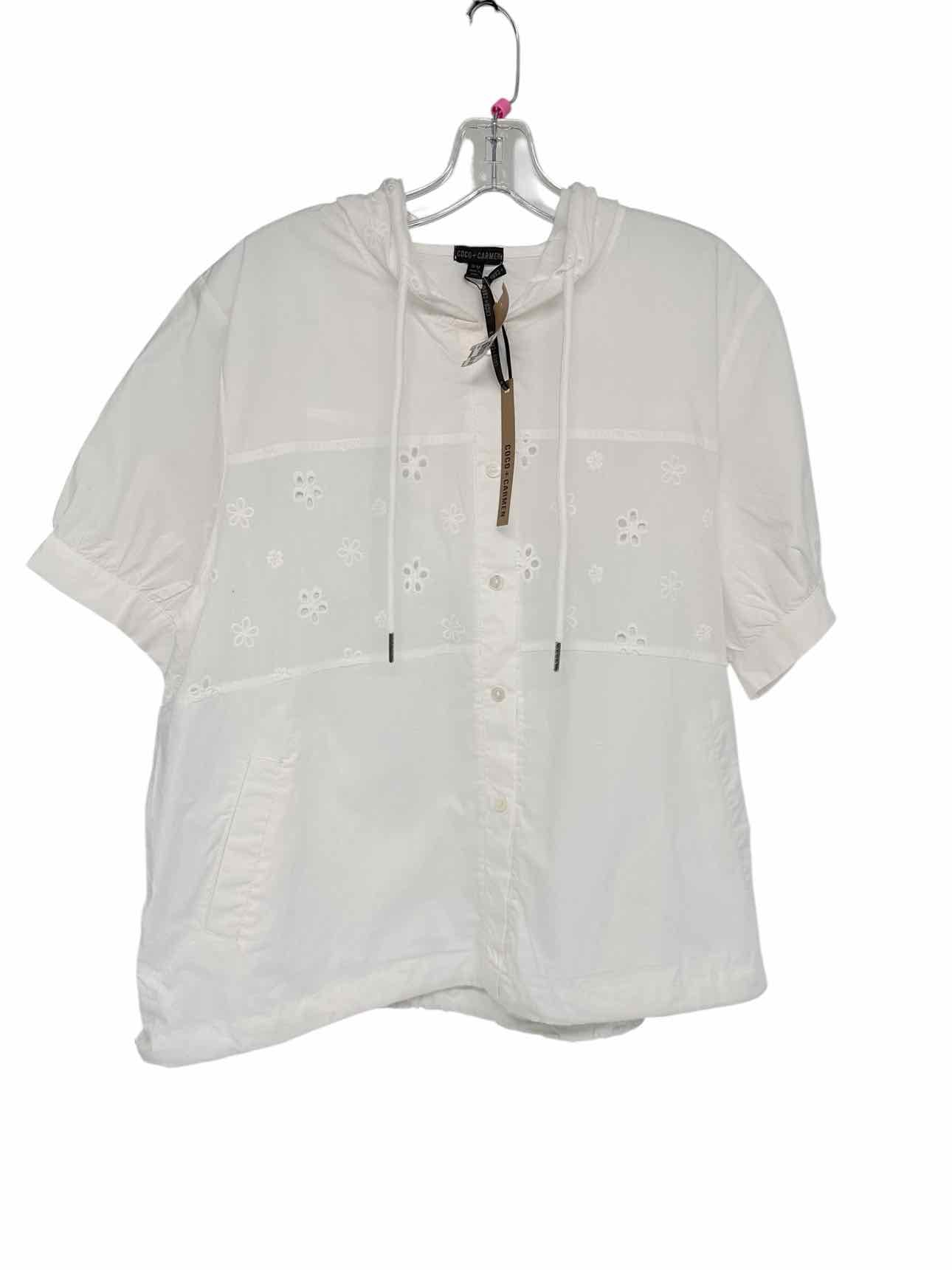 Coco +  Carmen White Size S/M Short Sleeve Top **NEW**