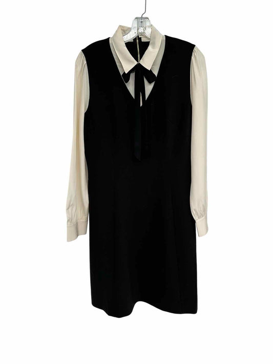 Kate Spade Bow Tie Crepe A-Line Dress Black Size 12 **NEW**