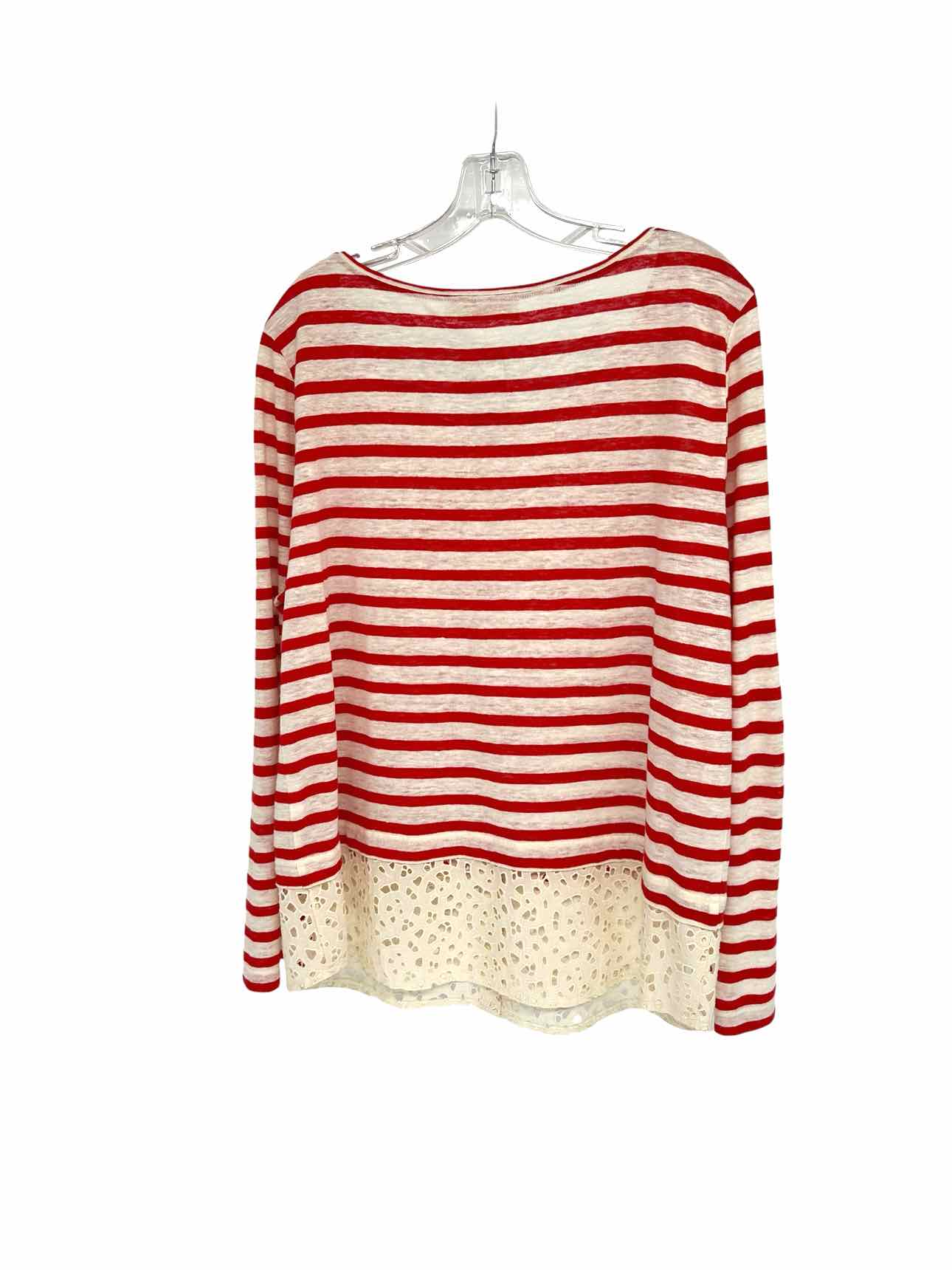 Tory Burch Red Long Sleeve Top SIZE XL