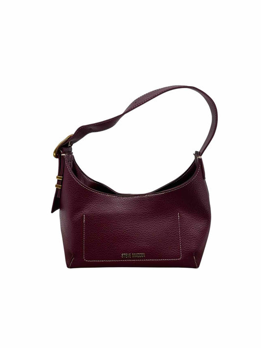 Steve Madden Burgundy Faux Leather Hobo