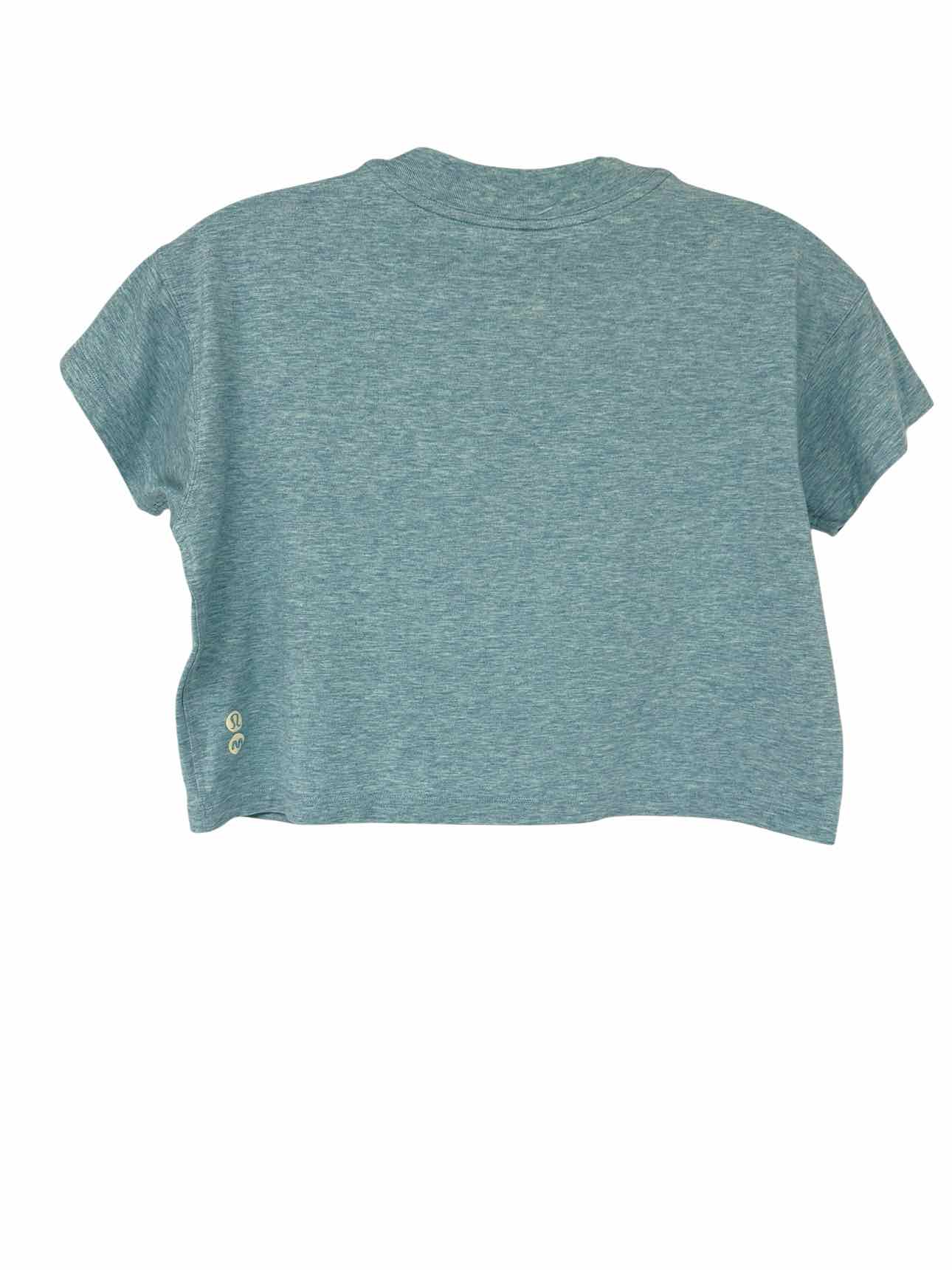 Lululemon Lt. Blue Madhappy Cates Tee Cropped Size 4