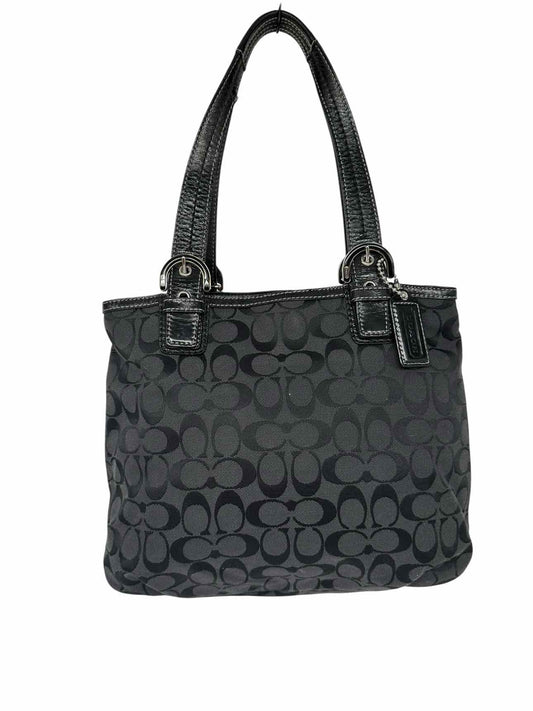 Coach Signature Soho Black Canvas Shoulder Bag