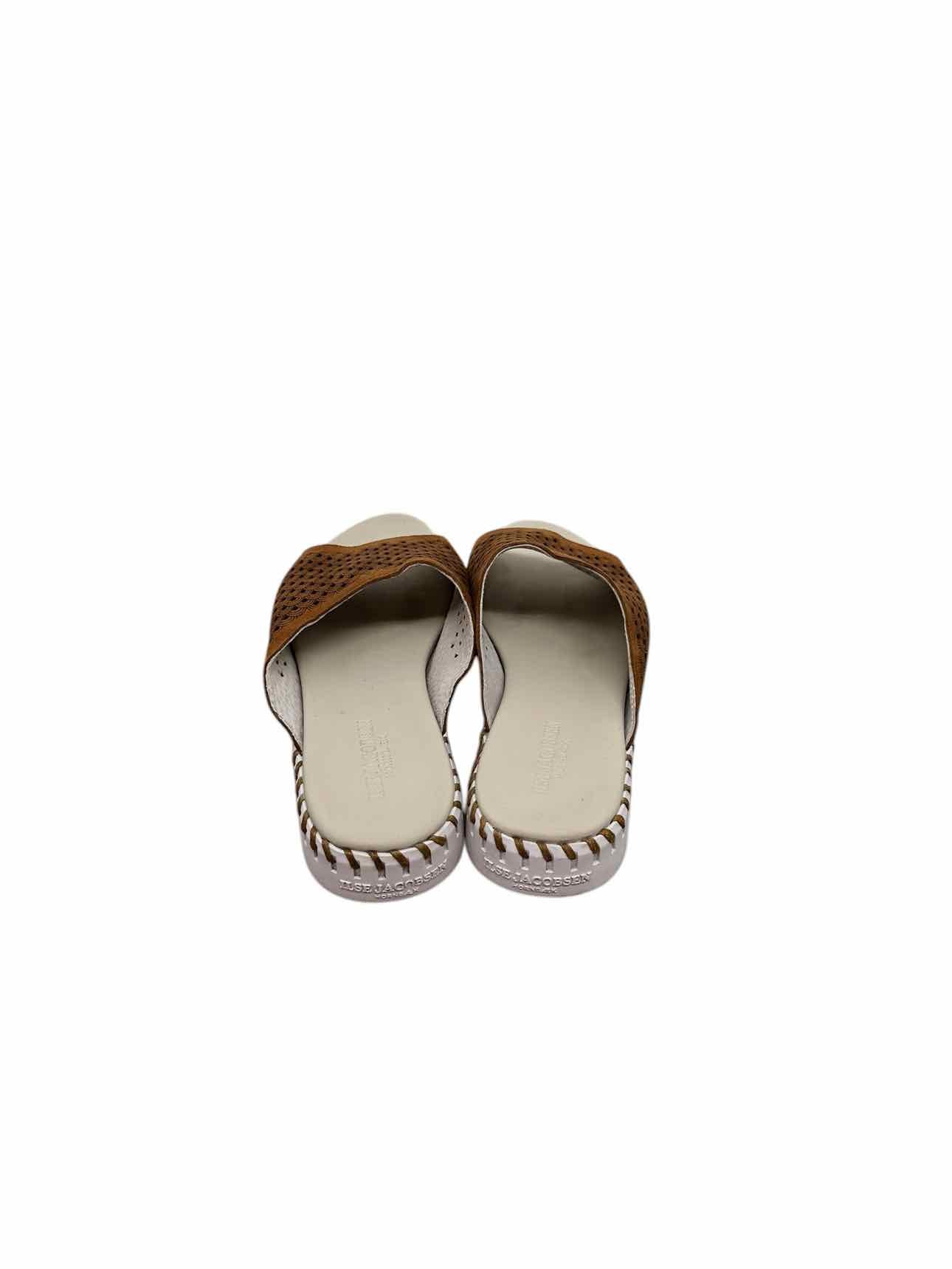 Isle Jacobsen Tulip Slide Tan Sandals Shoe Size 9.5