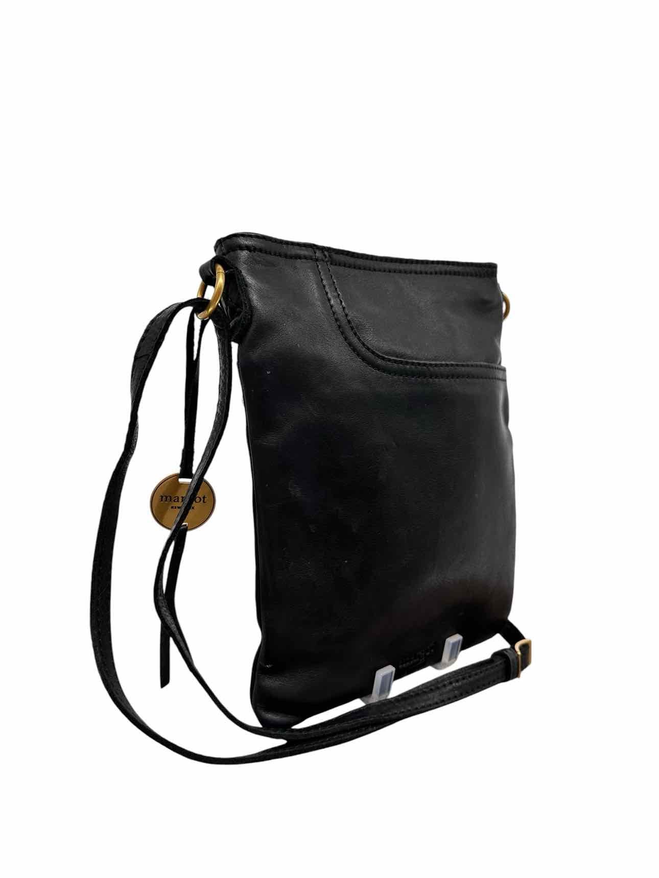 Margot Black Leather Crossbody