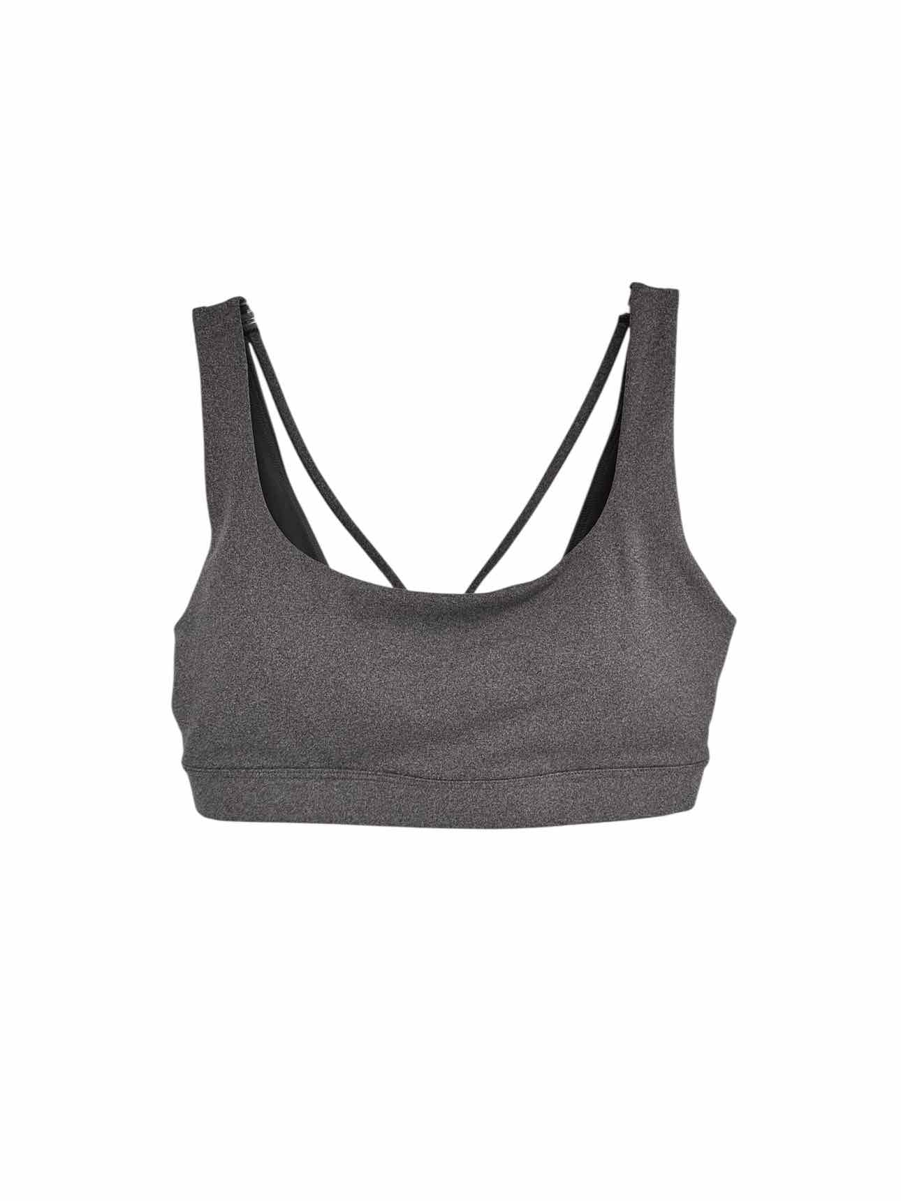 Athleta Exhale Bra Gray Size S