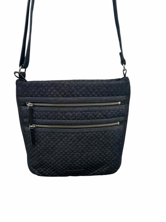 Vera Bradley Iconic Triple Zip Hipster Dk. Gray Denim Crossbody