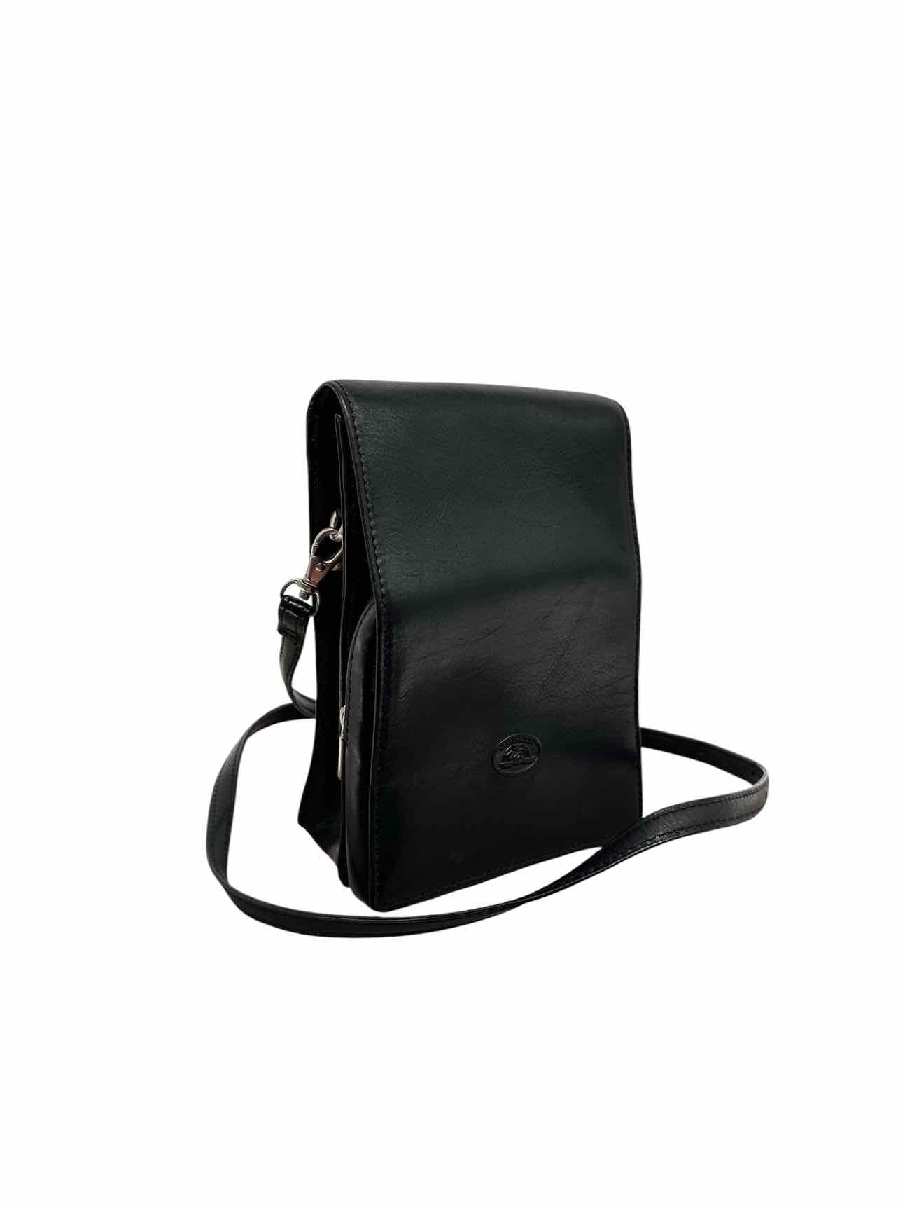 Tony Perottii Black Leather Crossbody
