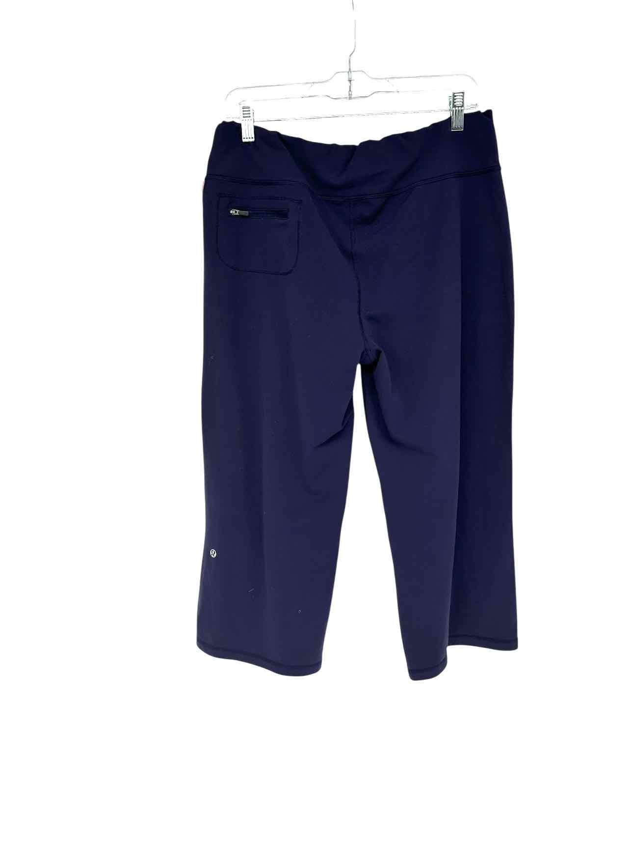 Lululemon On The Fly Wide Leg Crop Pant Navy Size 12