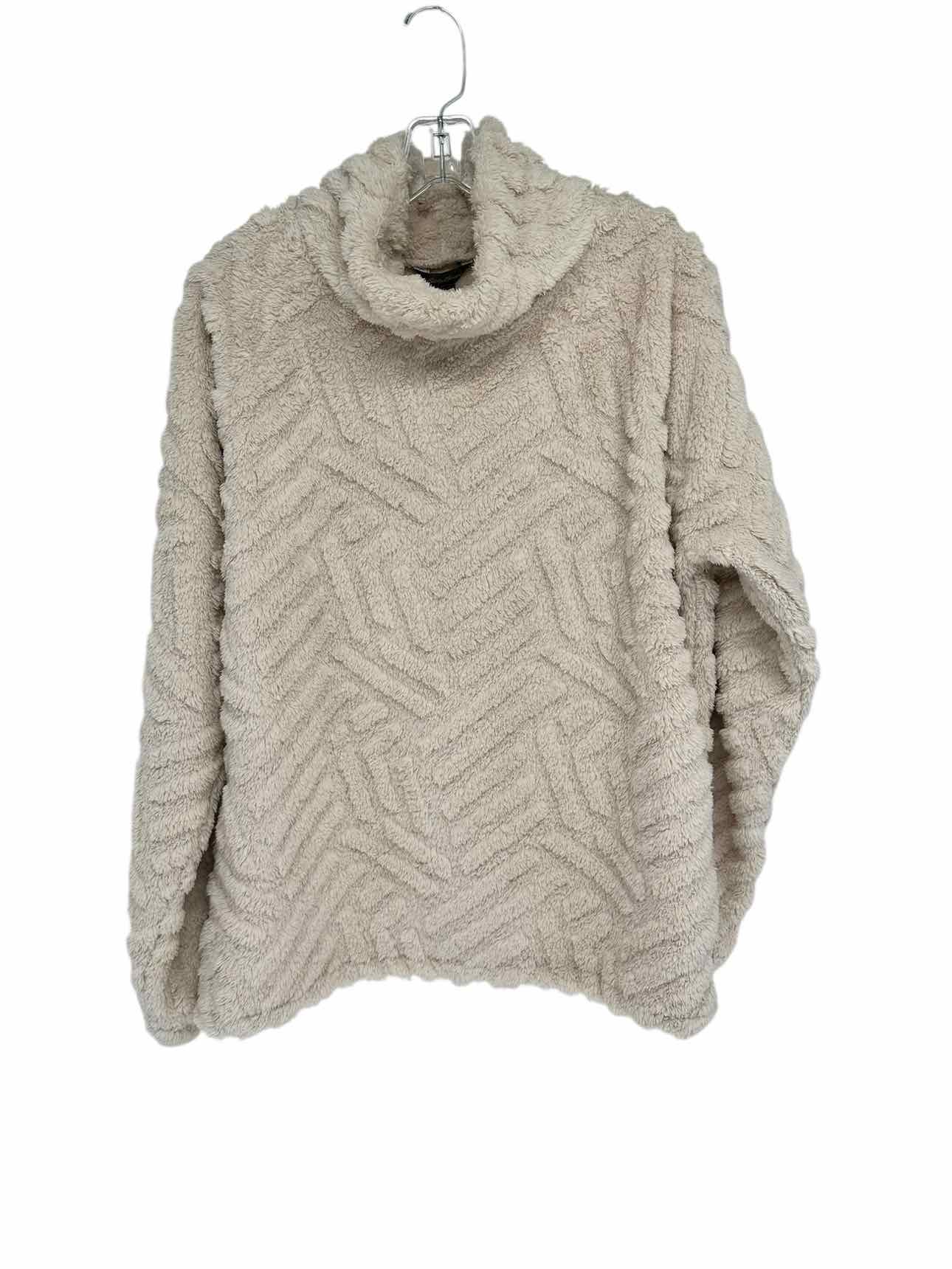 Eddie Bauer Beige Cowelneck Fleece Size M