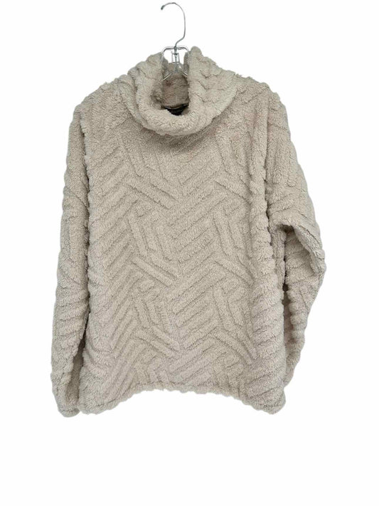 Eddie Bauer Beige Cowelneck Fleece Size M