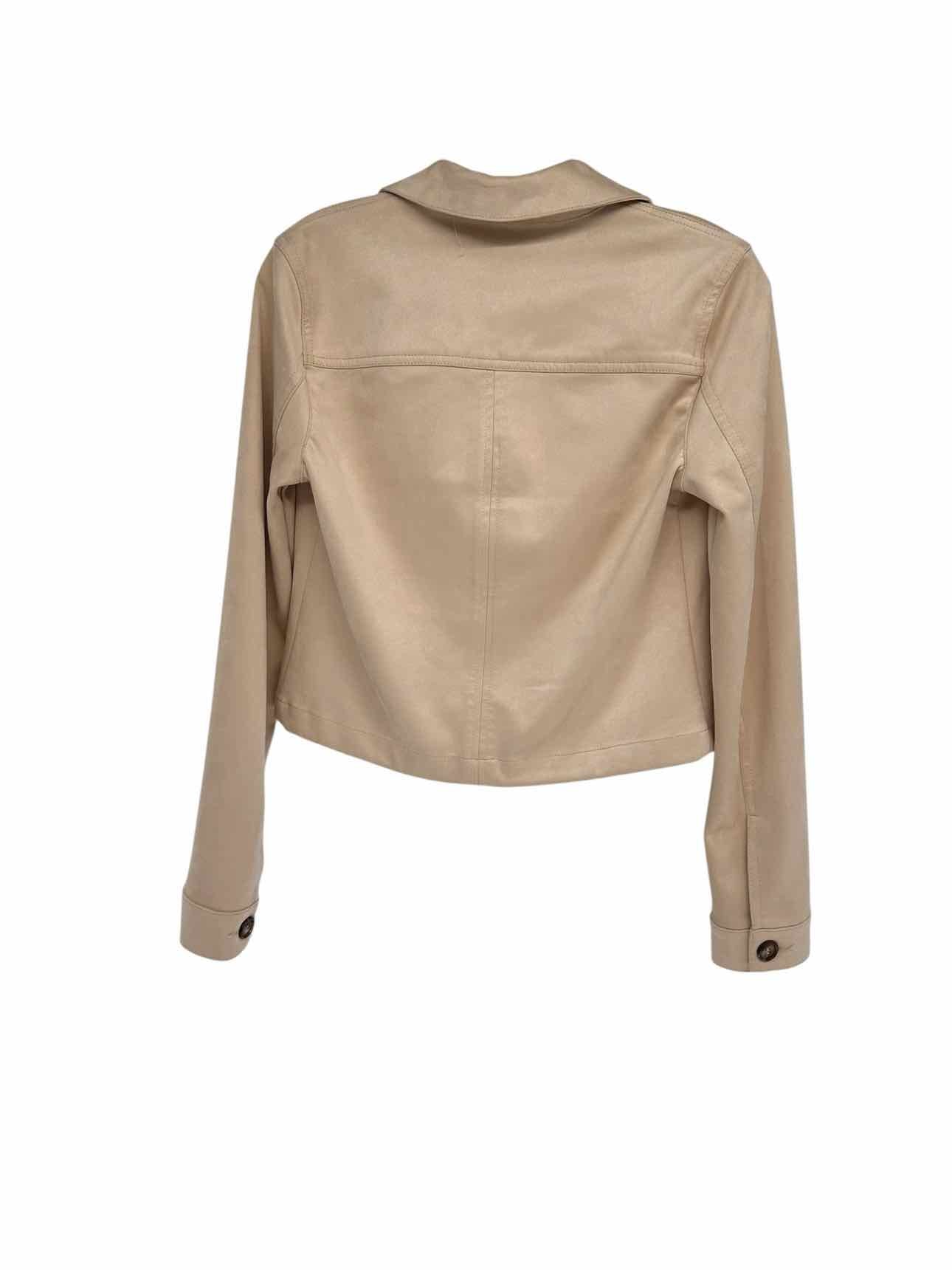 Kut from the Kloth Matilda Crop Trucker Jacket Cream Size XS