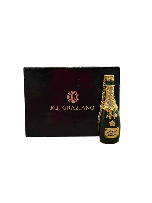 R.J. Graziano Vintage 2000 Champagne Bottle Brooch