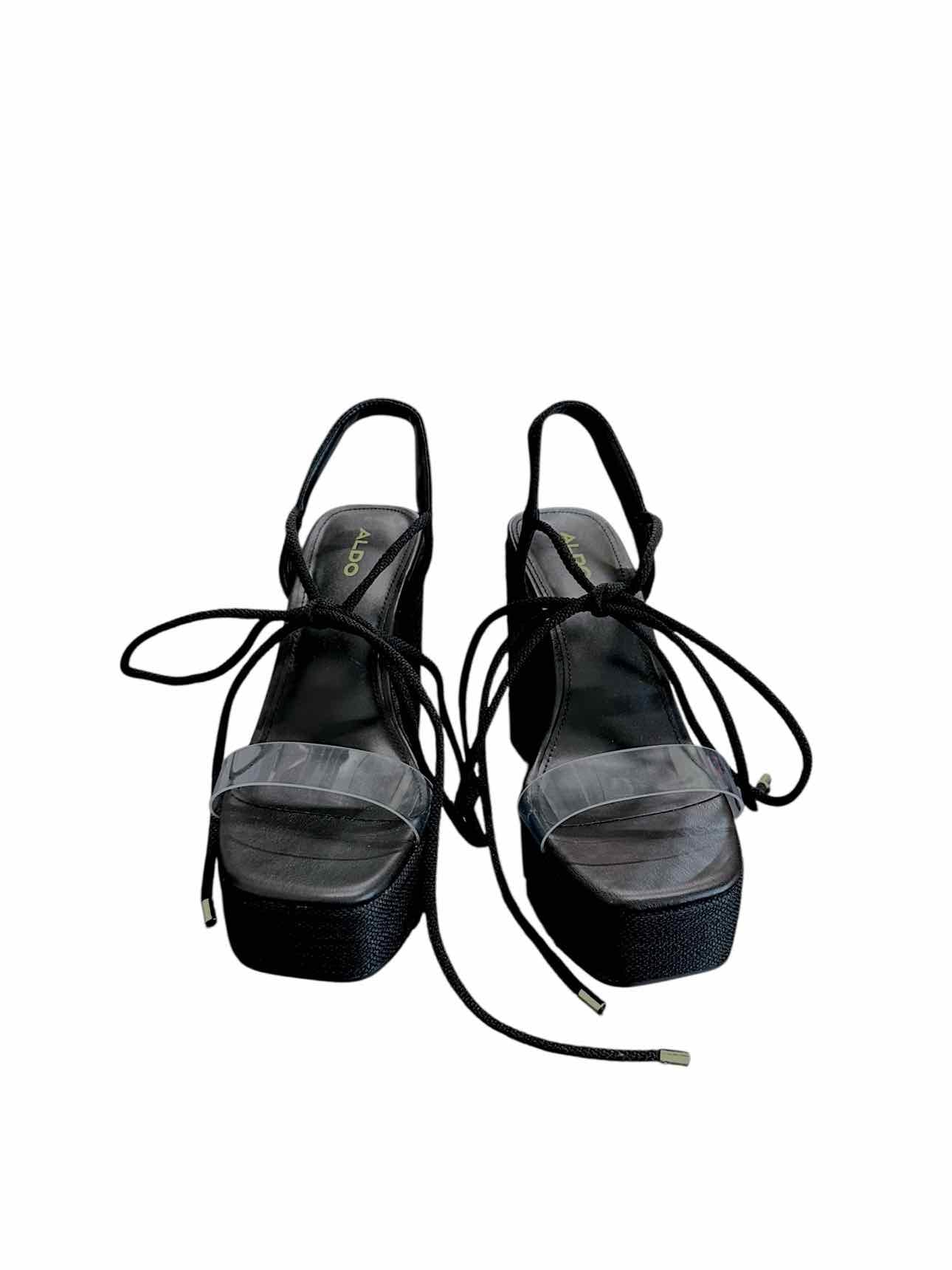 Aldo Black Shoe Size 8.5 Sandals