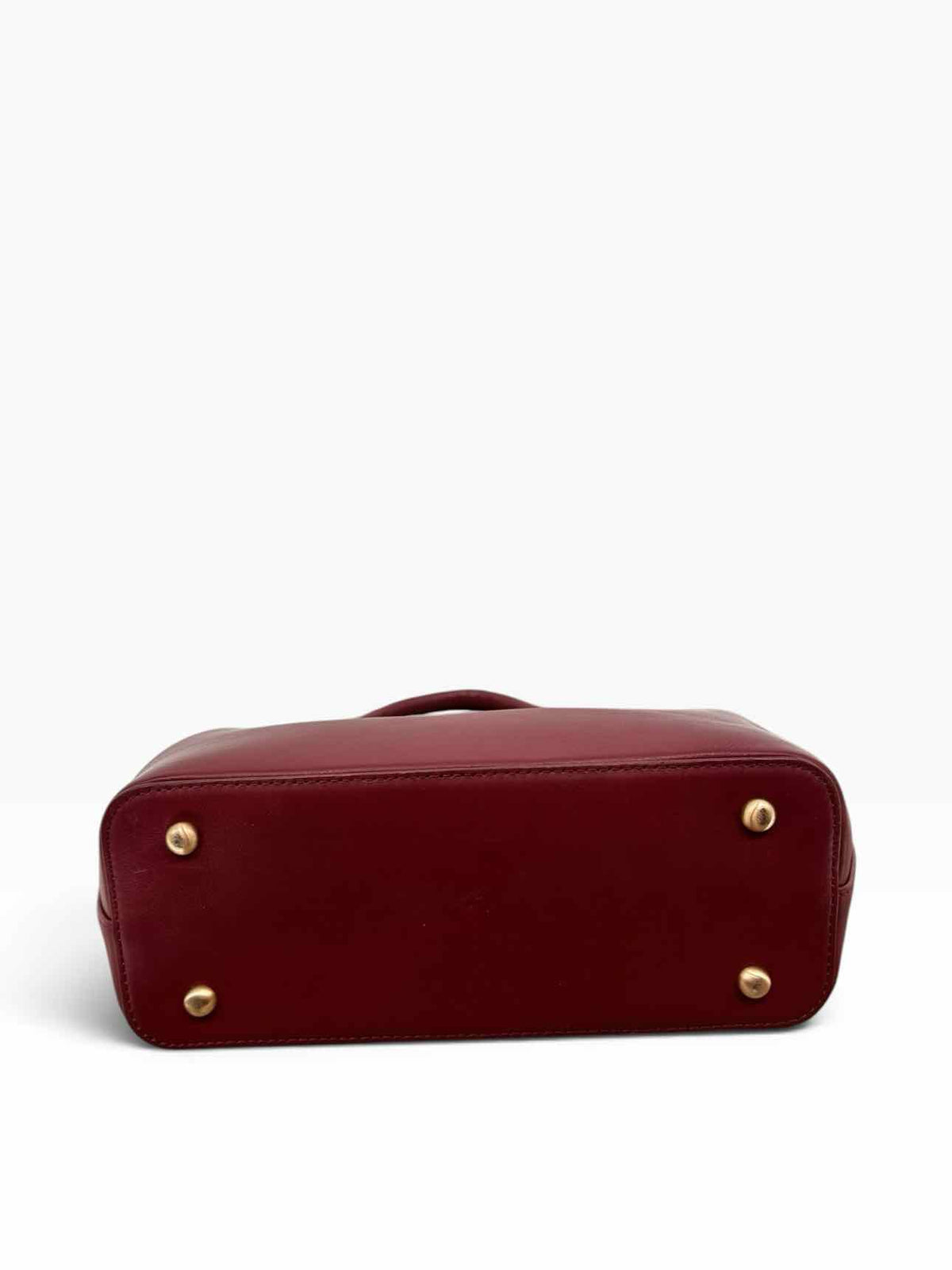 Jemma Jojo Kiss Lock Red Leather Arm Bag