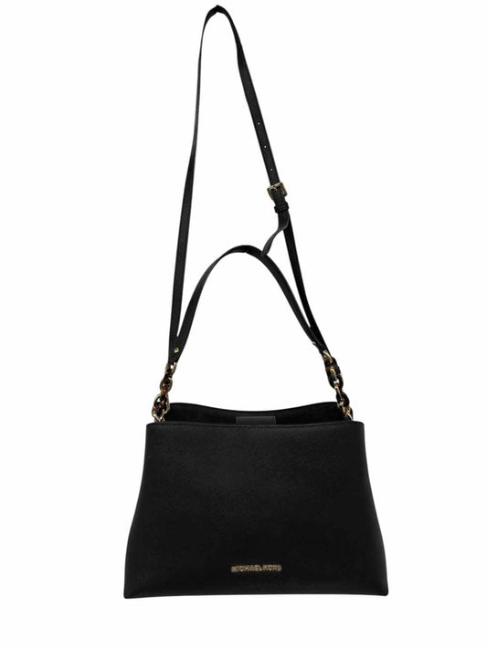 Michael Kors Sofia Black Leather Satchel