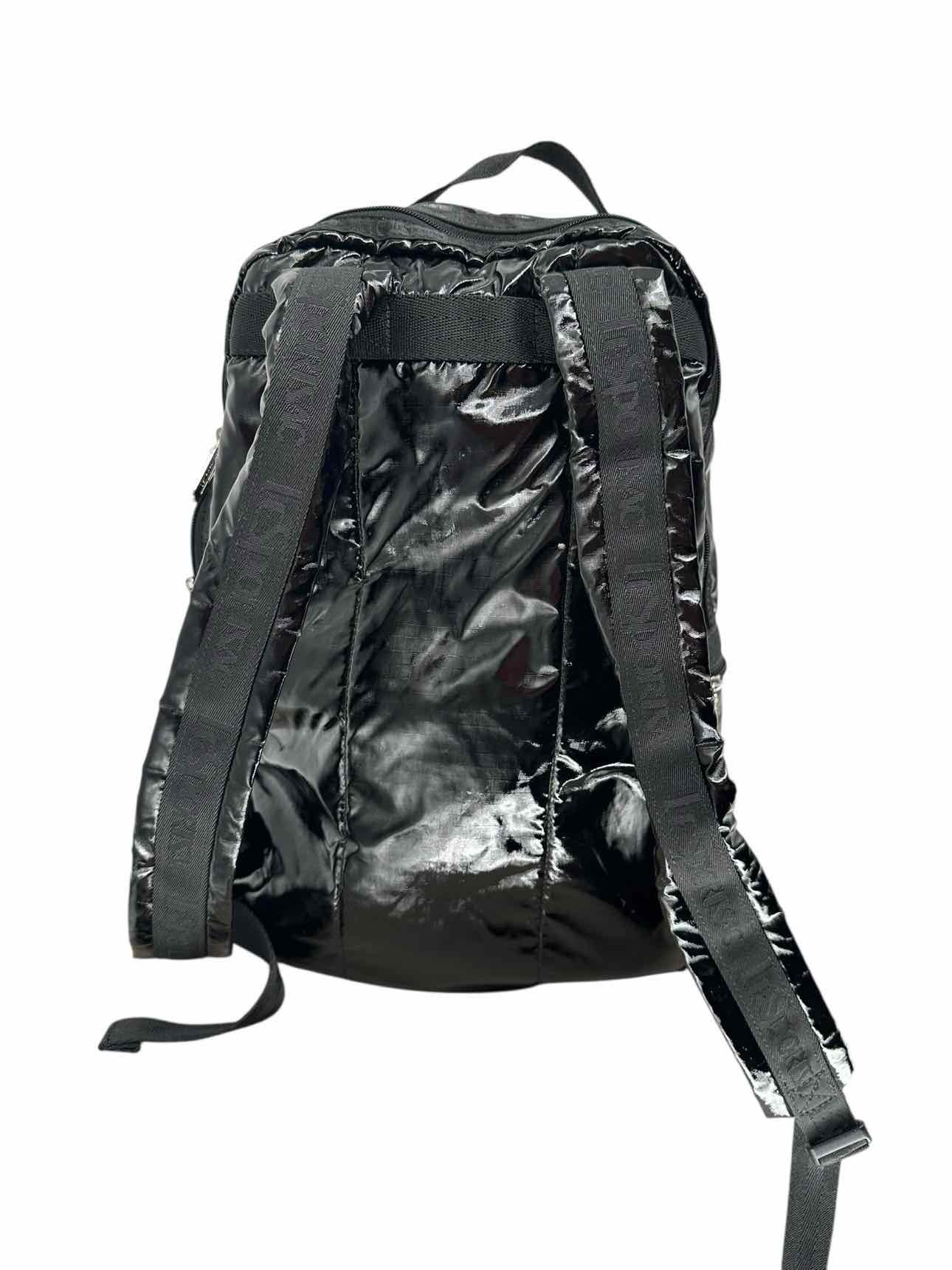 LeSportsac Black Vinyl Backpack