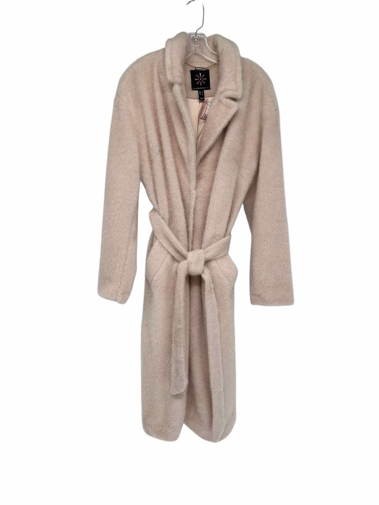 Isaac Mizrahi Live! Cozy Wrap Long Coat Cream Size L