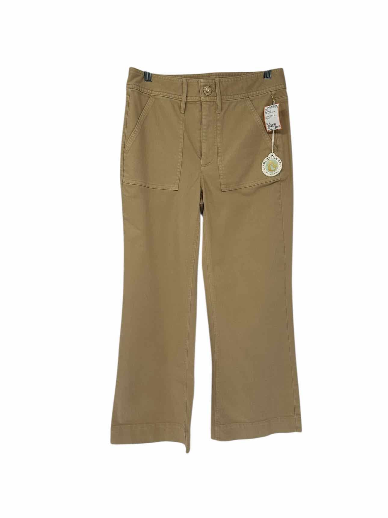 Spartina 449 Howell Wide Leg Tan Jeans Size 8 **NEW**