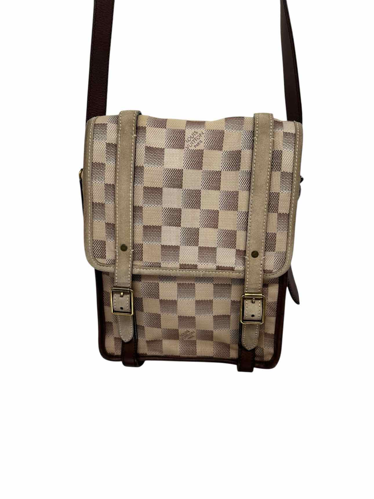 Louis Vuitton Damier Lune Trotteur Beige Leather Crossbody