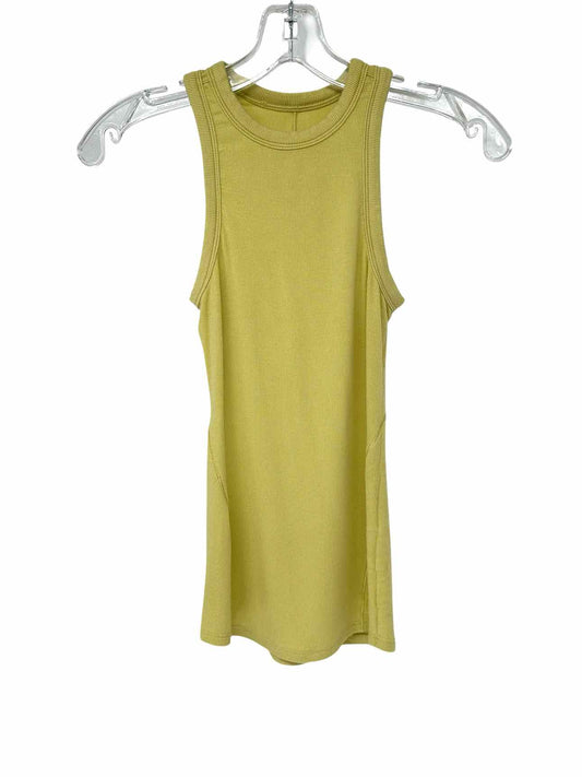 Lululemon Yellow Hold Tight Crewneck Tank Size 4