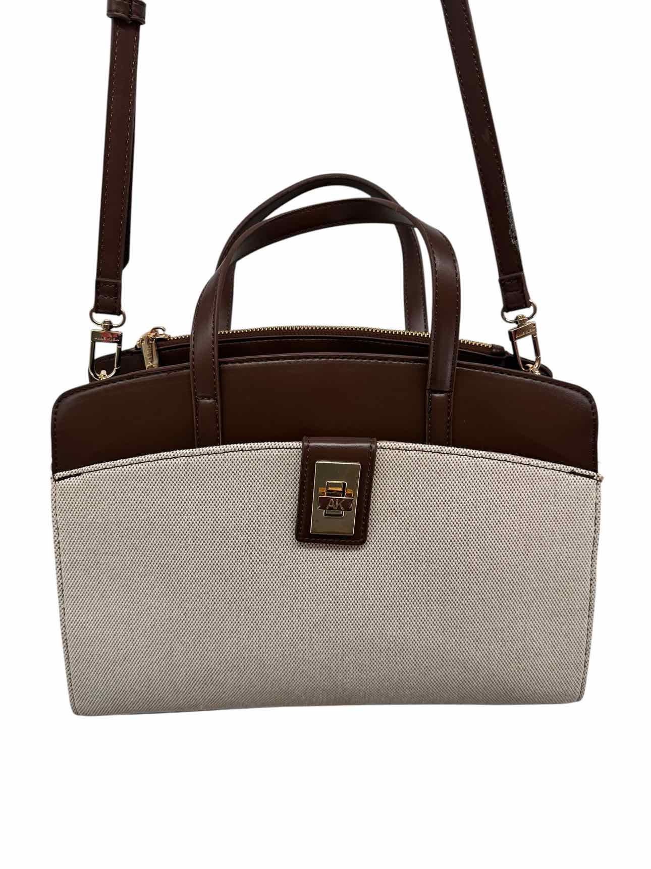 Anne Klein Brown Faux Leather Satchel