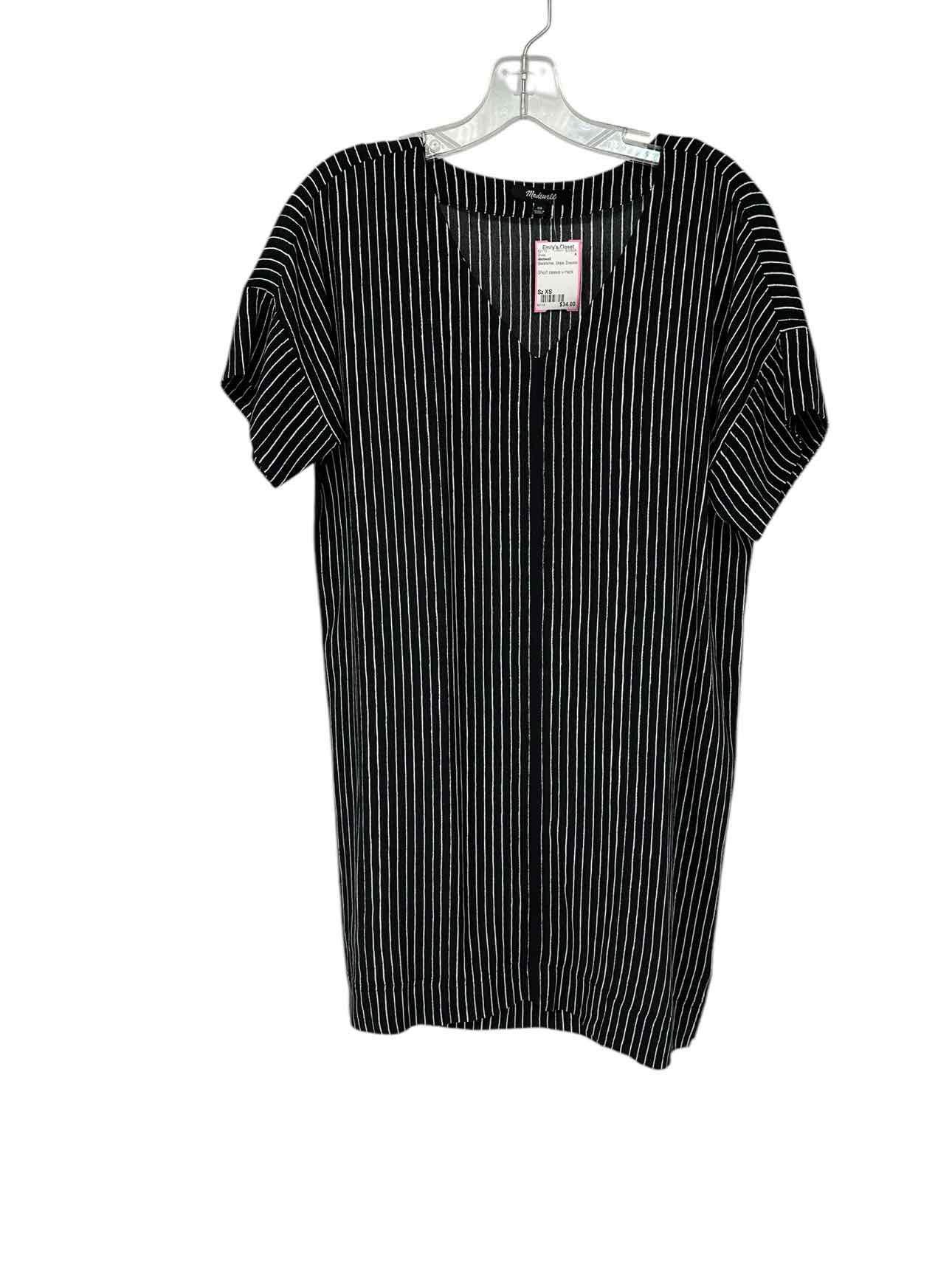 Madewell Black/White Dress Size XS