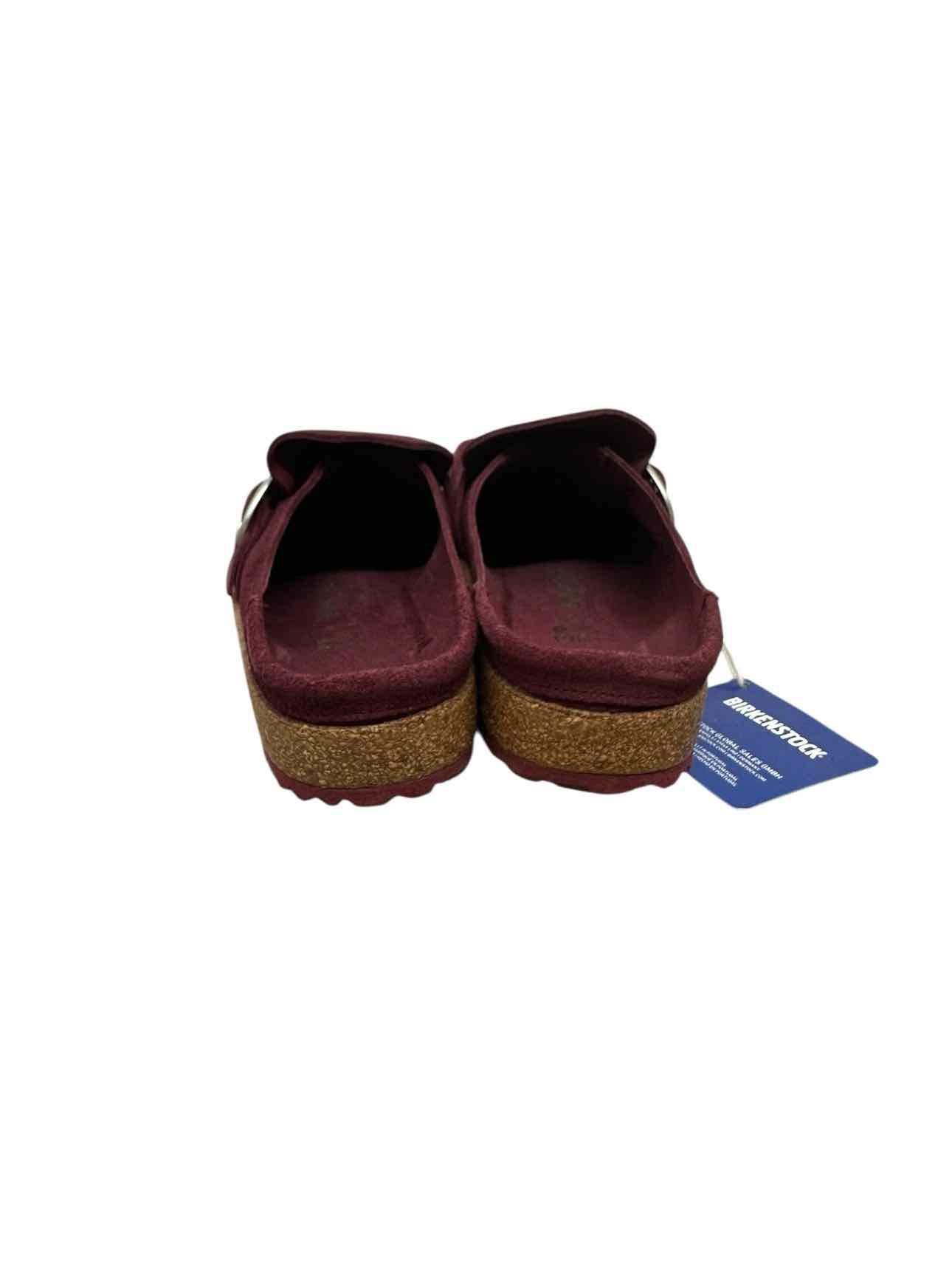 Birkenstocks Buckley Maroon Shoe Size 8 Clogs **NEW**