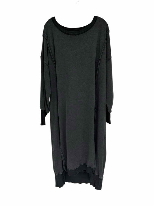 We The Free Camden Maxi Sweatshirt Dress Black Size XS