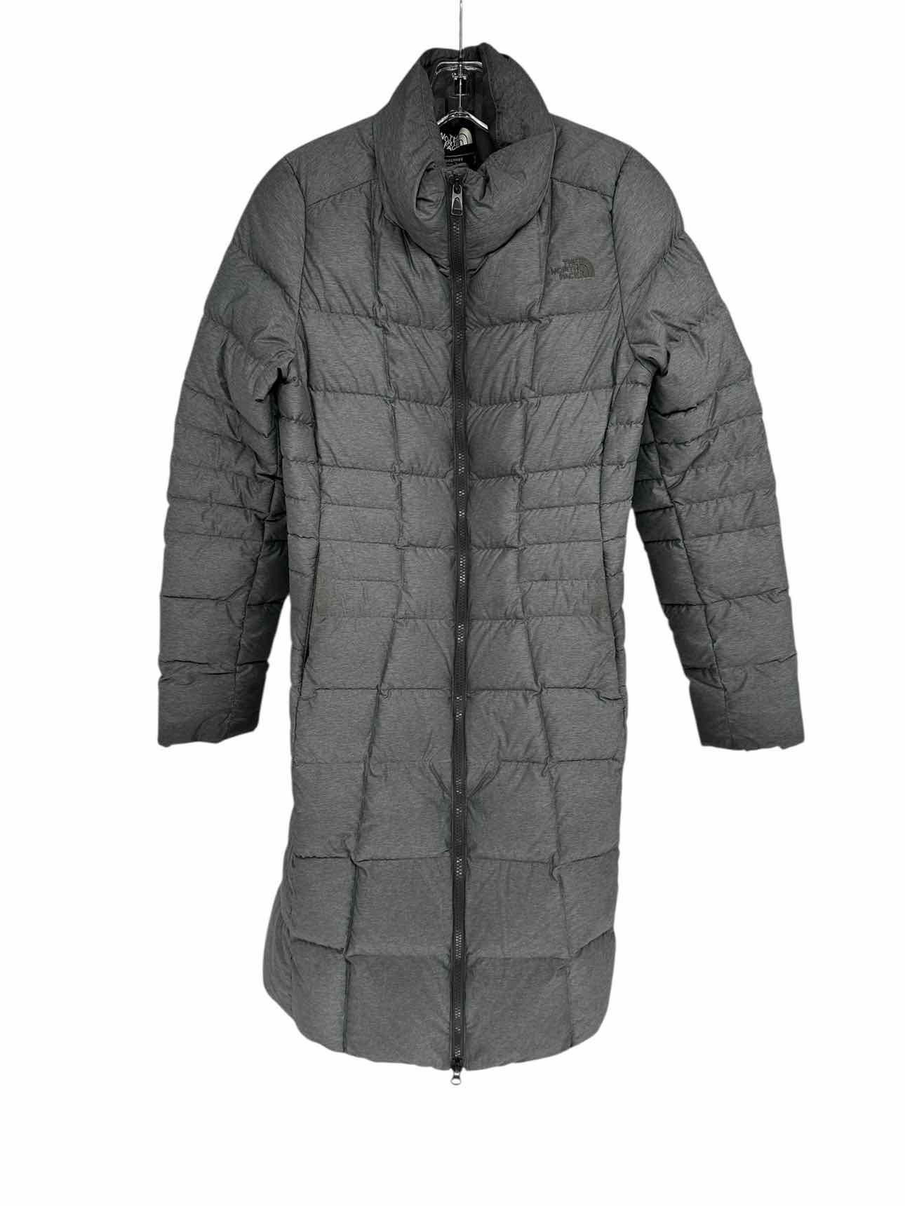 The North Face Long Puffer Gray Coat Size S
