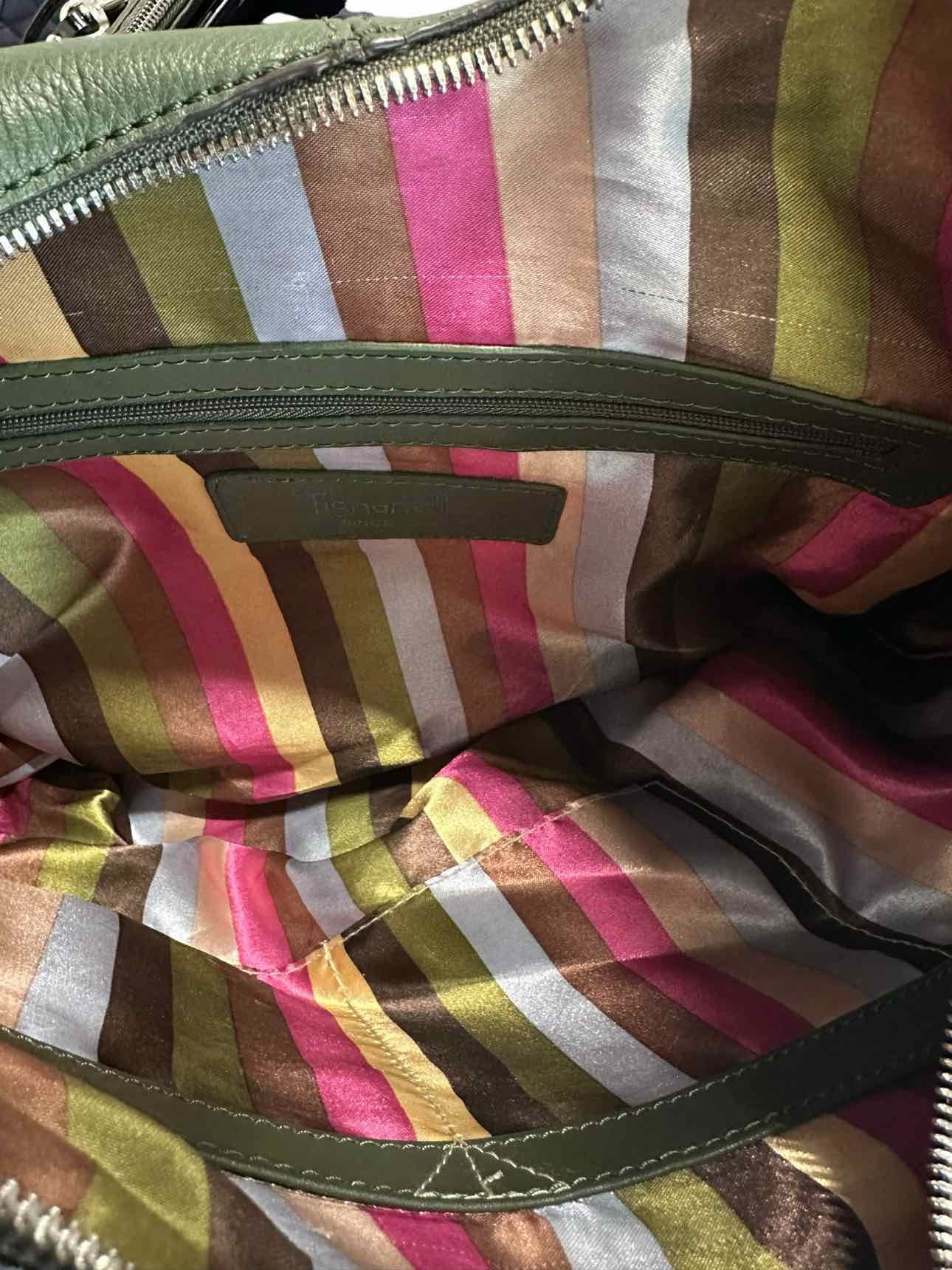 Tignanello Green Leather Hobo