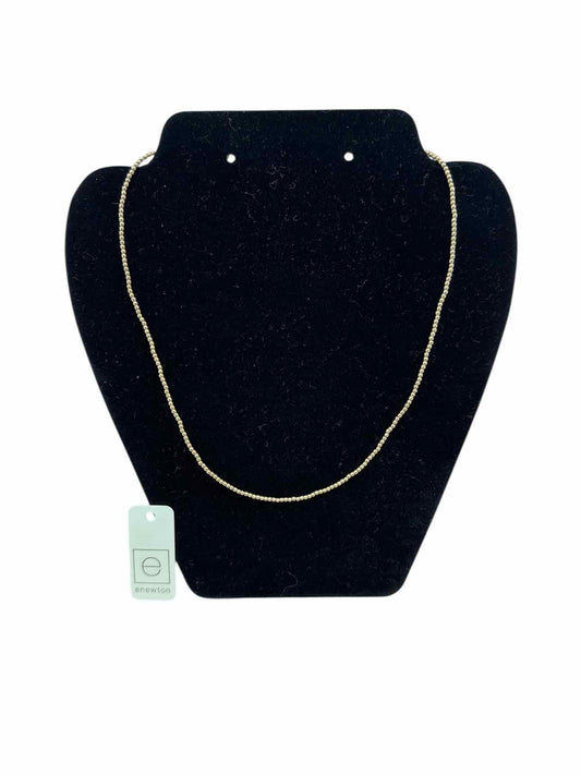 e newton 17" Cloker Classic Gold 2mm Bead Necklace