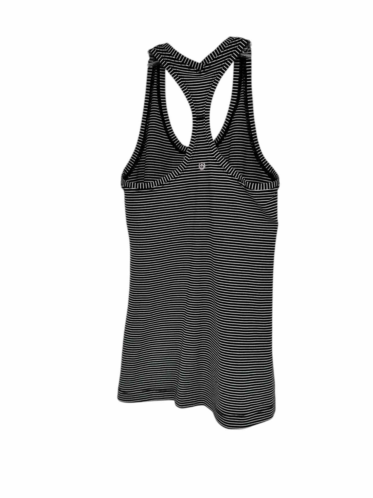 Lululemon Cool Racerback Tank Black/White Size 6 **NEW**