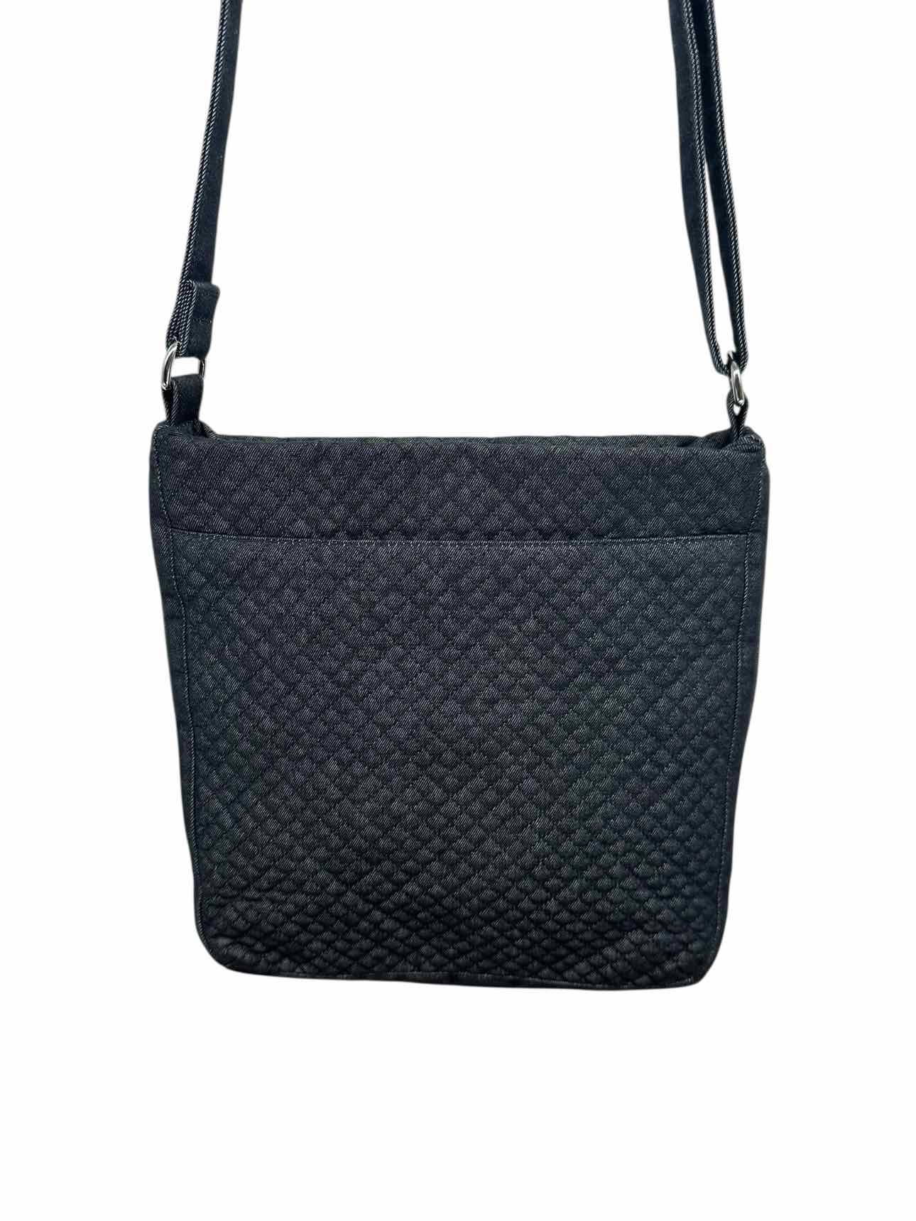 Vera Bradley Iconic Triple Zip Hipster Dk. Gray Denim Crossbody