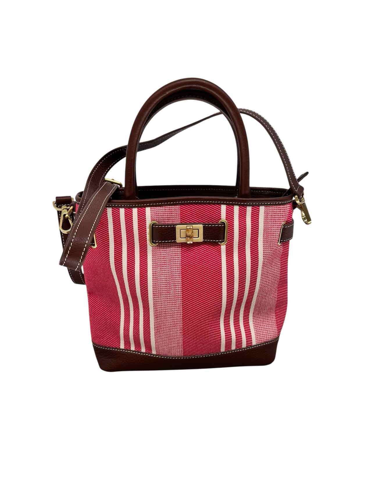 Talbots Red Canvas Satchel