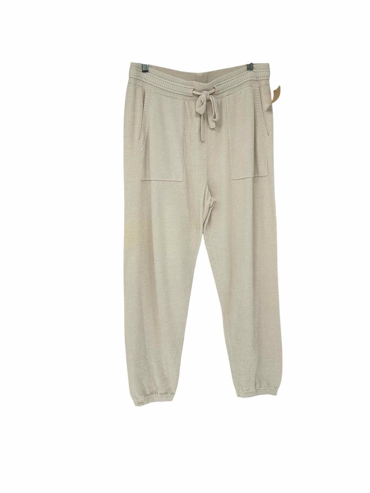 Barefoot Dreams Cream CozyChic Sweatpants Size M