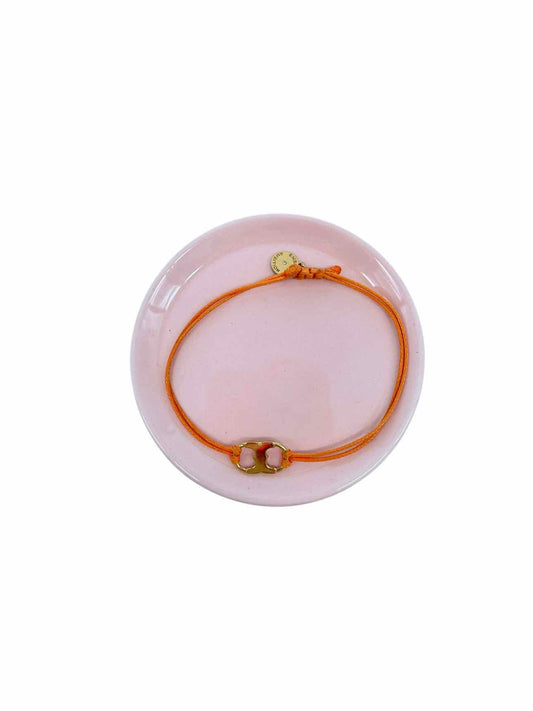 Tory Burch Embrace Ambition Orange Cord Bracelet