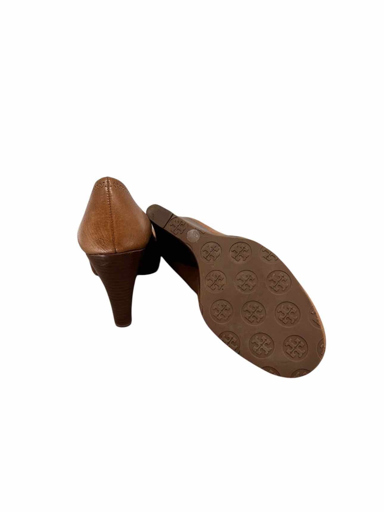 Tory Burch Tan Sally Wedge Shoe Size 7.5