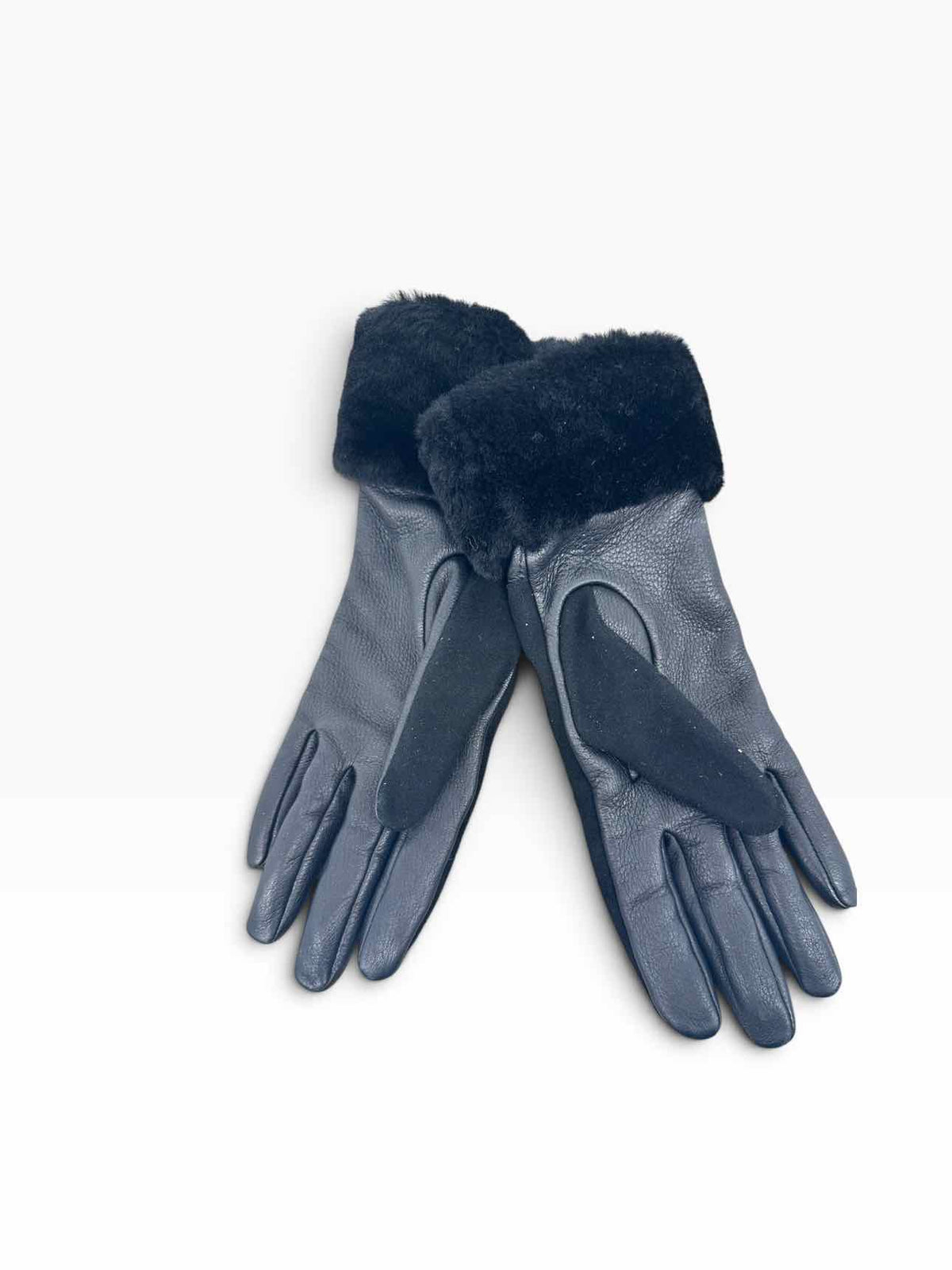 Ugg Black Leather Gloves Size M